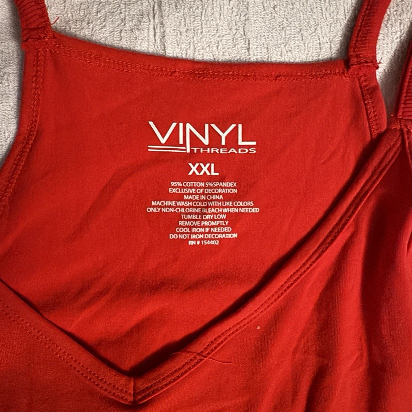 Delicious Vinyl Vinyl Threads Red Star Tank Dress XXL – Trendy Casual $25 Size XXL / US 16-18 / IT 52-54 - 3 Thumbnail