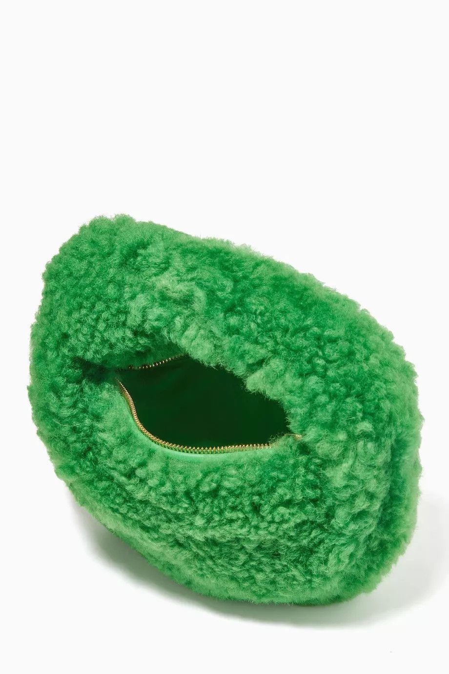 Bottega Veneta o1loc1c0824 Size: OS / Mini Jodie Shearling Bag in Green Size ONE SIZE - 3 Thumbnail