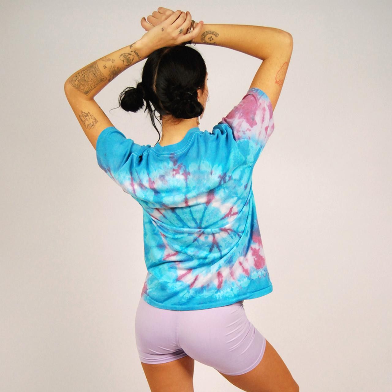 Vintage 80s Hershey's T-shirt (L) vintage blue tie dye men large Size US L / EU 52-54 / 3 - 3 Thumbnail
