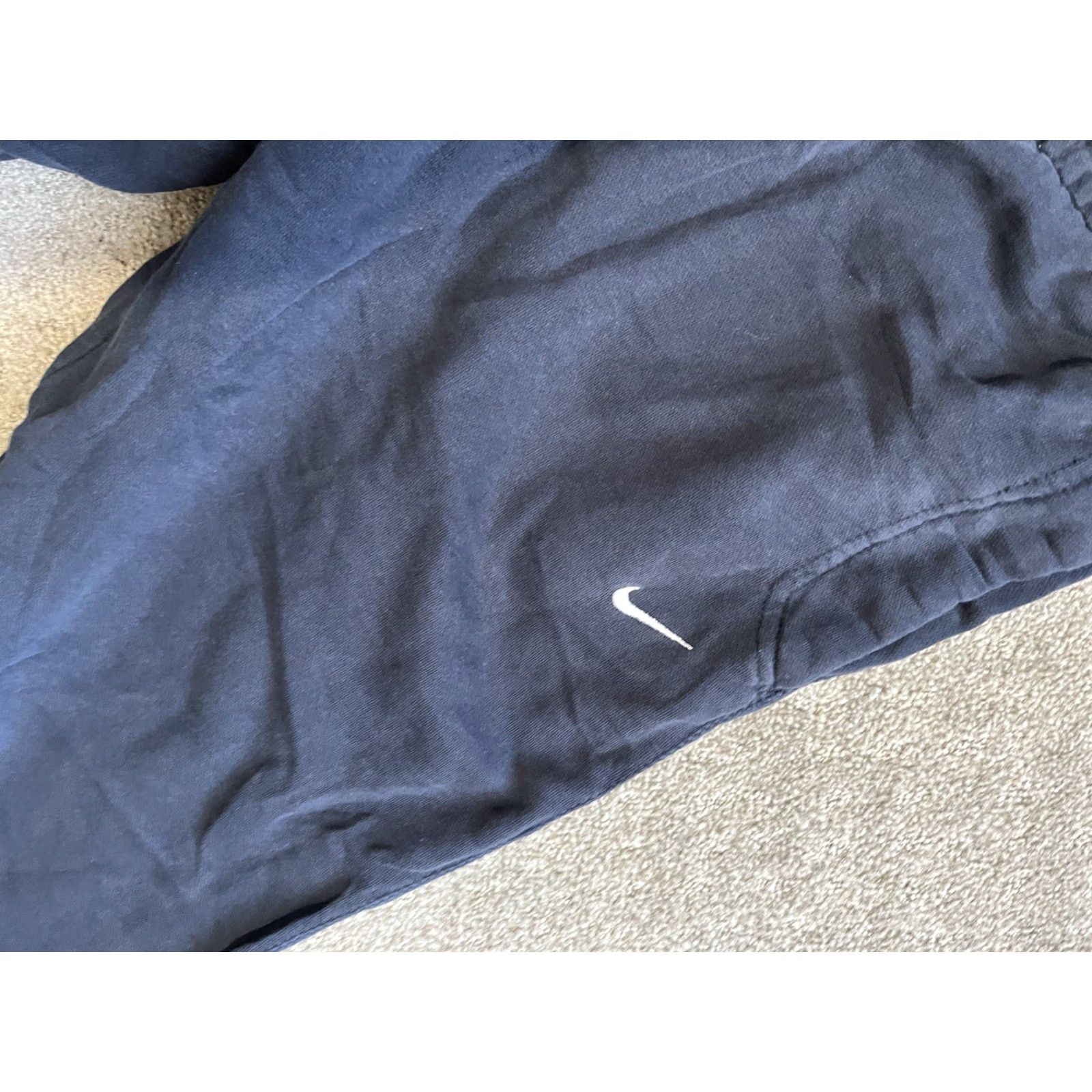 Nike VINTAGE Nike Mens Large Fleece Lined 341574-405 Blue Jogger Sweatpants Shirts? Size US 33 - 3 Thumbnail