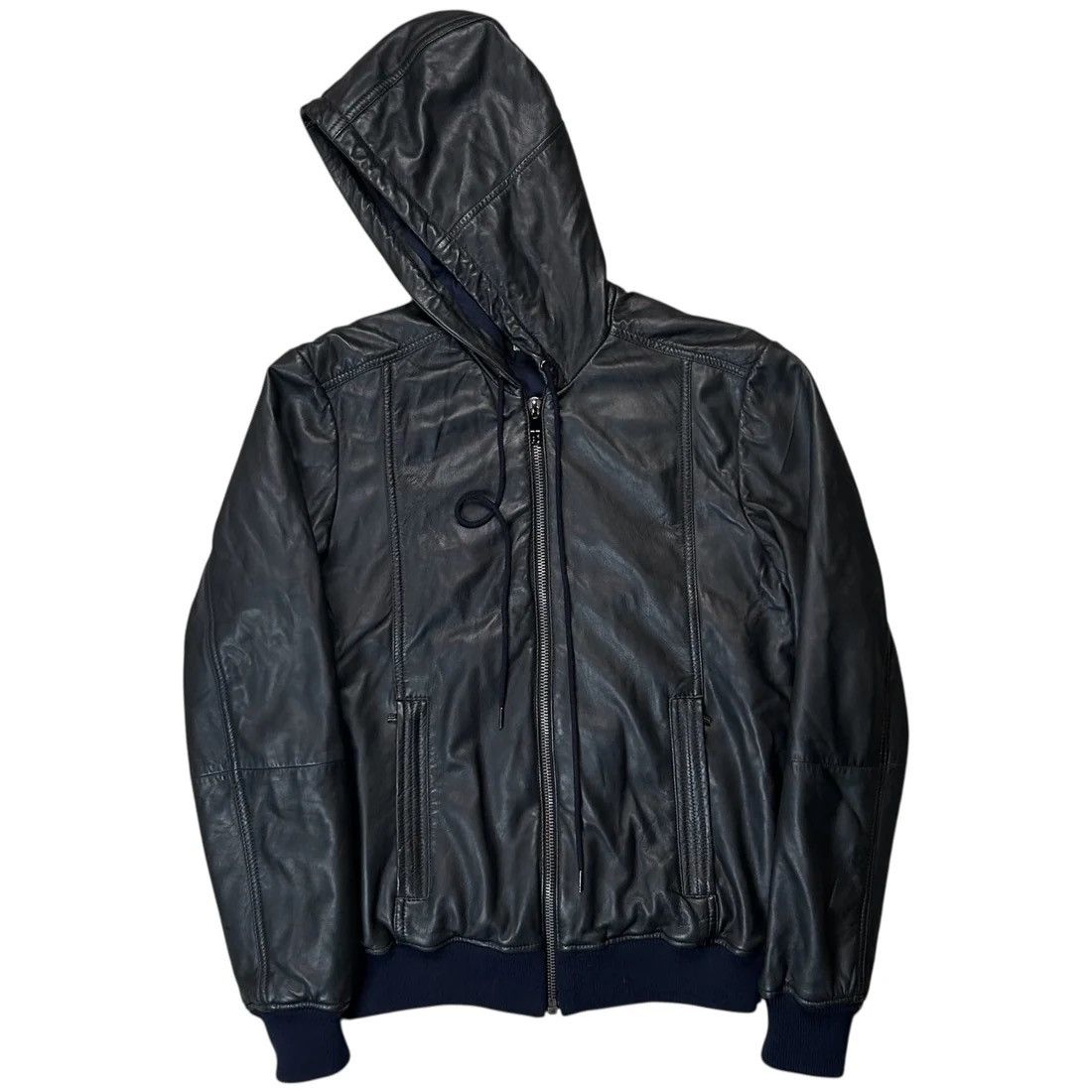 Dirk Bikkembergs Dirk Bikkembergs Hooded Sheep Leather Blouson Size US M / EU 48-50 / 2 - 9 Thumbnail