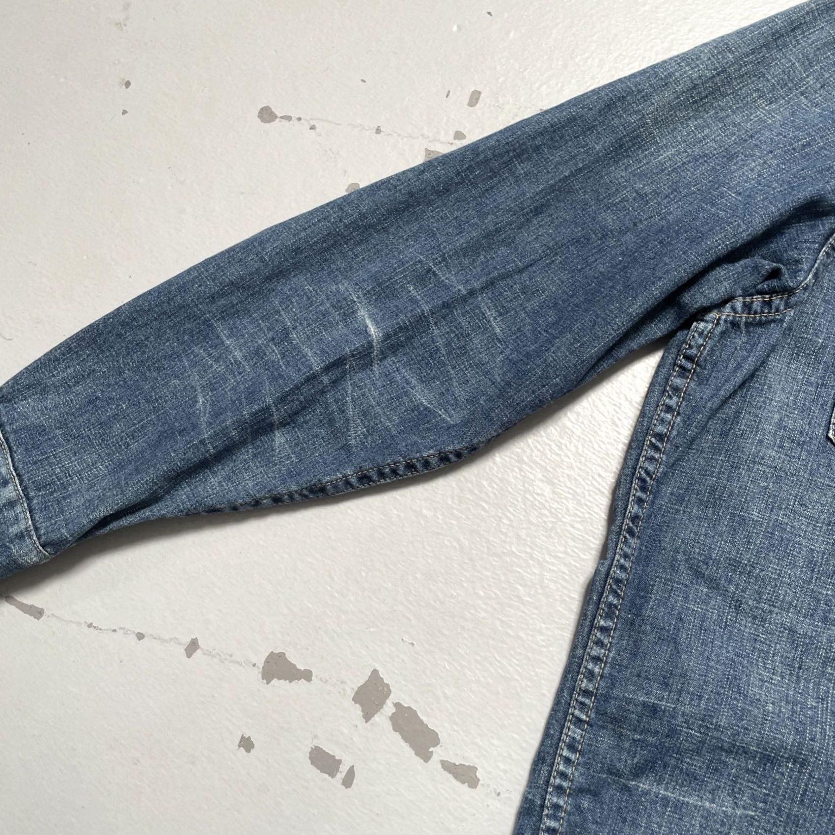 Levi's Levis Big E Sawtooth LVC Japan Vintage Style Western Denim Shirt 38 Size US M / EU 48-50 / 2 - 7 Thumbnail