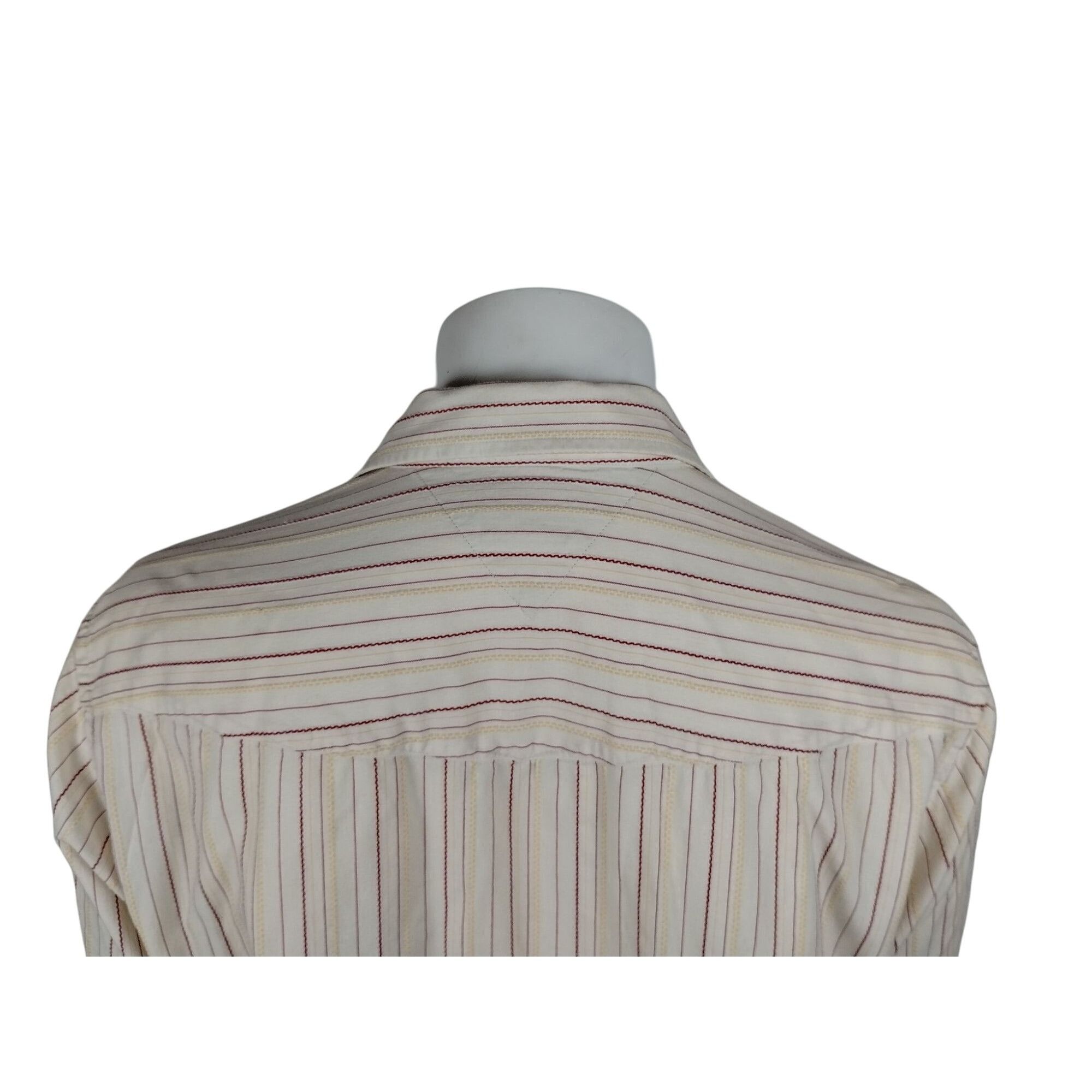 Tommy Jeans Tommy Jeans Mens XL Off White Beige Long Sleeve Button Down Size US XL / EU 56 / 4 - 7 Thumbnail