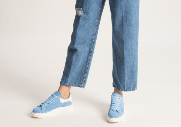Alexander McQueen o1w1db10925 Leath S ubb Sens Sneakers in Blue Size US 8.5 / IT 38.5 - 6 Thumbnail