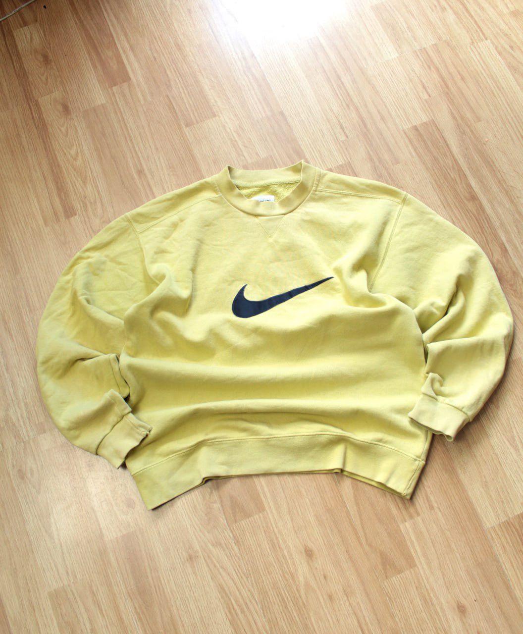 Nike 🔥 Nike Vintage Sweatshirt Big Swoosh Baggy Cropped Japanese Size US S / EU 44-46 / 1 - 1 Thumbnail