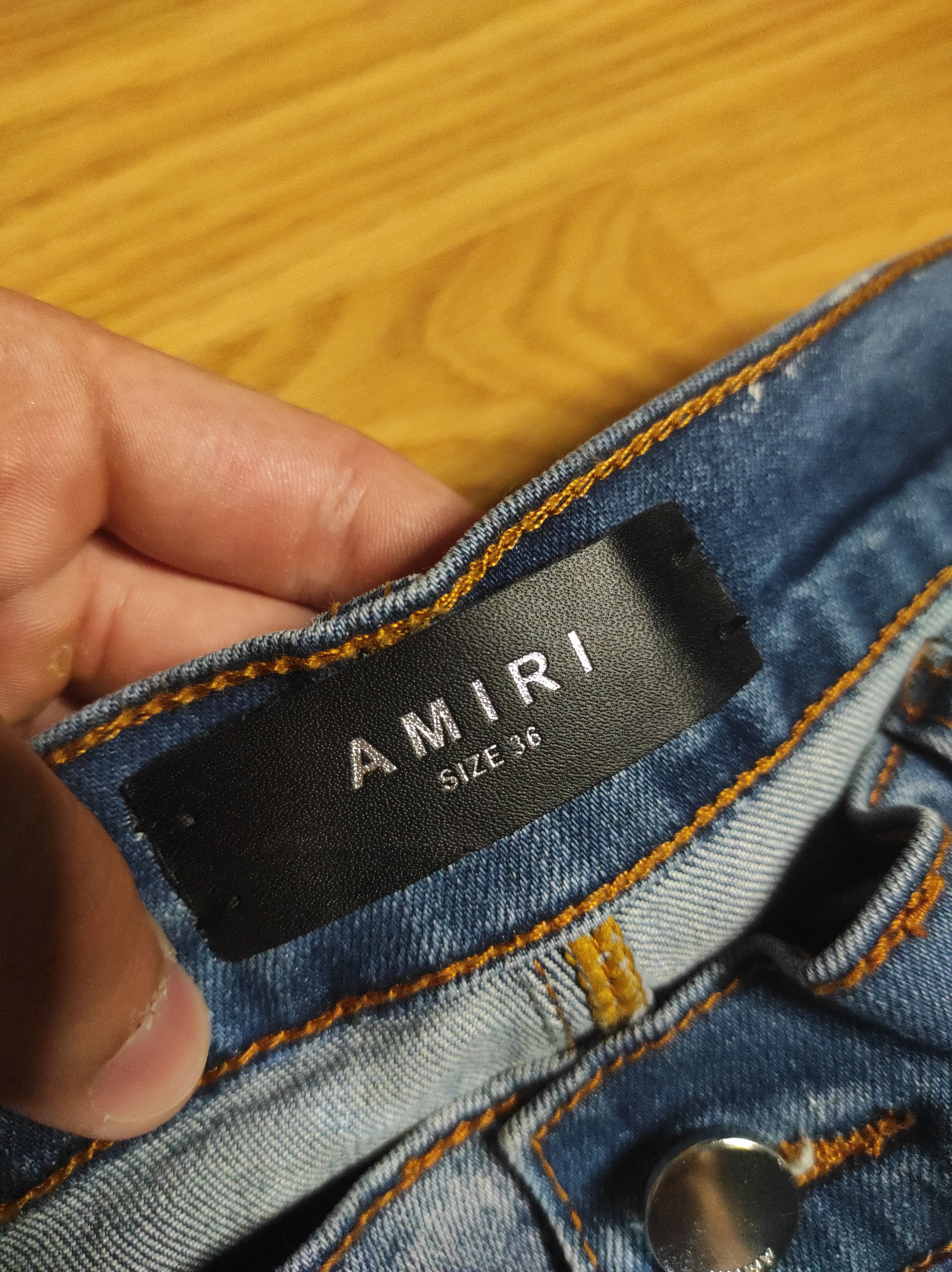 Amiri **NEW! Amiri Light Blue Straight Fit Jeans** Size US 36 / EU 52 - 6 Thumbnail