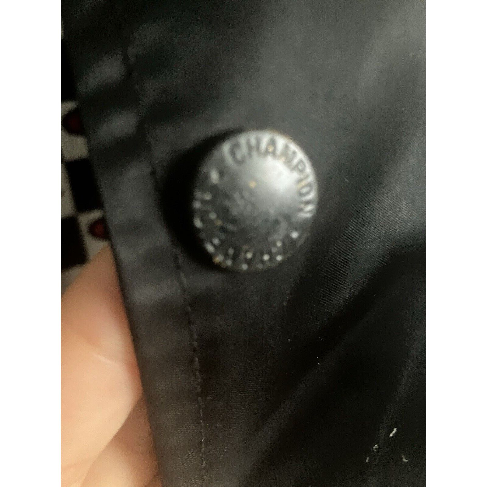 Champion Champion Jacket Black Snap Men’s Med Lightweight with logo Size US M / EU 48-50 / 2 - 4 Thumbnail