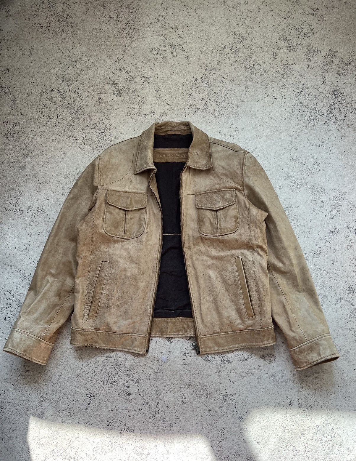 Vintage VINTAGE Y2K DISTRESSED LEATHER JACKET Junya Watanabe style Size US M / EU 48-50 / 2 - 2 Thumbnail