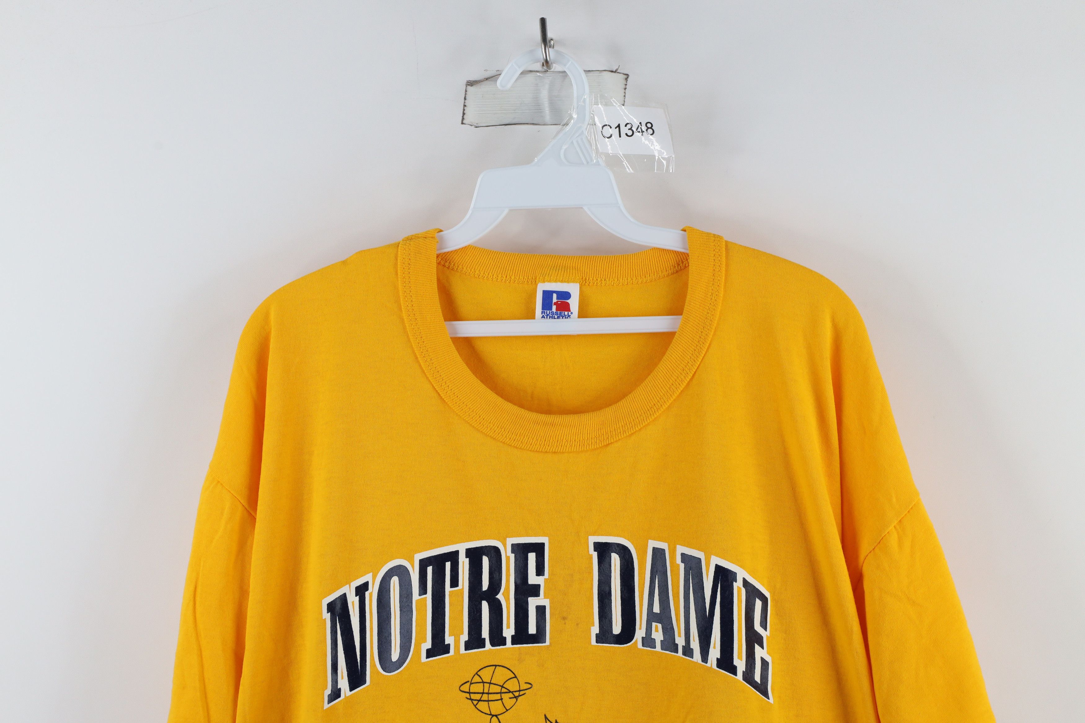 Russell Athletic × Vintage Vintage 90s Russell Athletic Dame Basketball T-Shirt USA Size US XL / EU 56 / 4 - 2 Thumbnail