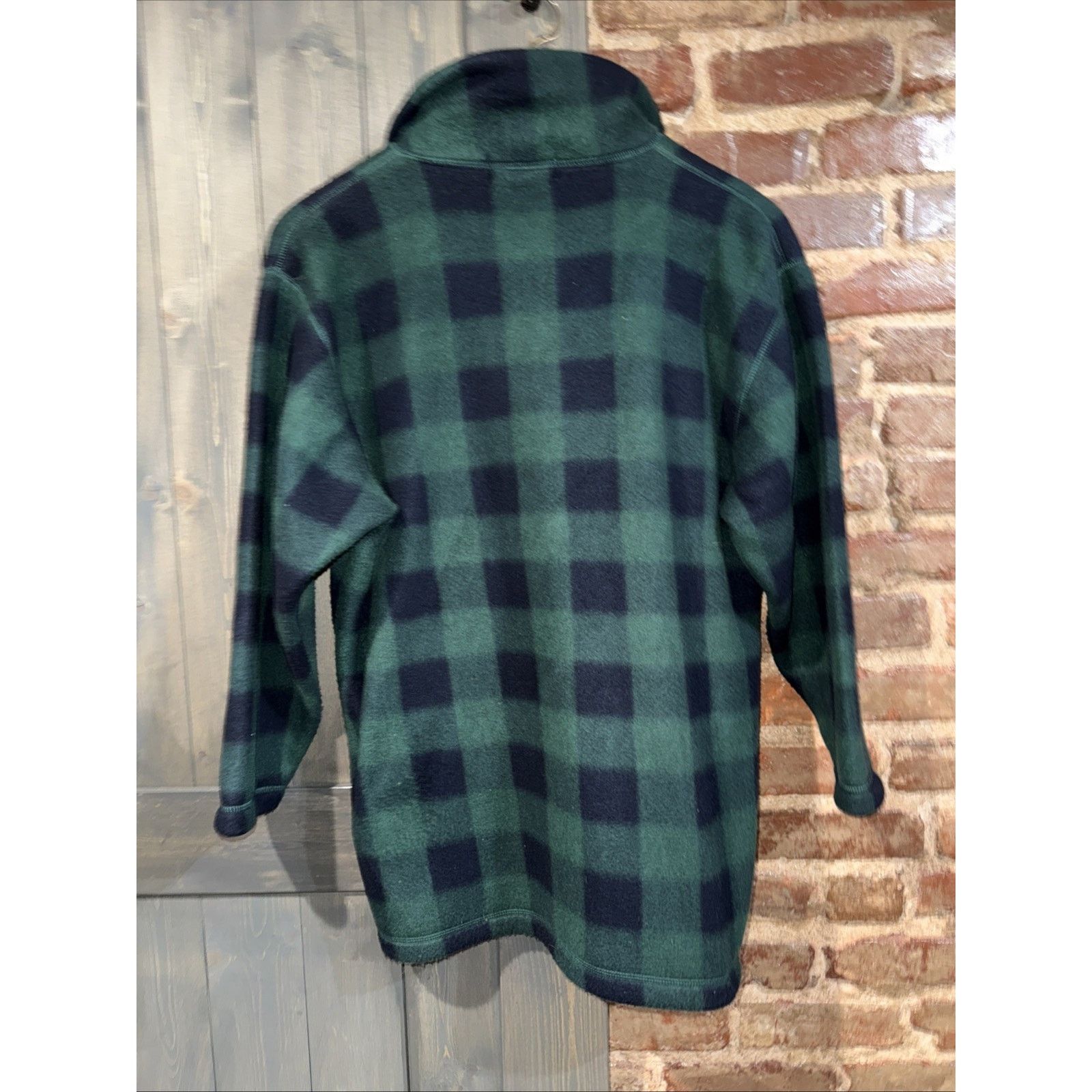 Lord & Taylor Lord & Taylor Men's Vintage Navy Blue Plaid Fleece 1/4 Zip L Size US L / EU 52-54 / 3 - 3 Thumbnail