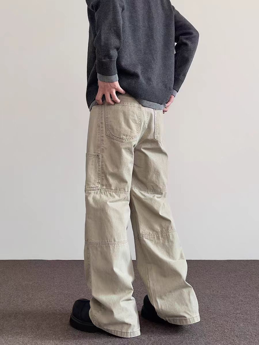 Jean Khaki Streetwear Work Pants Size US 32 / EU 48 - 3 Thumbnail