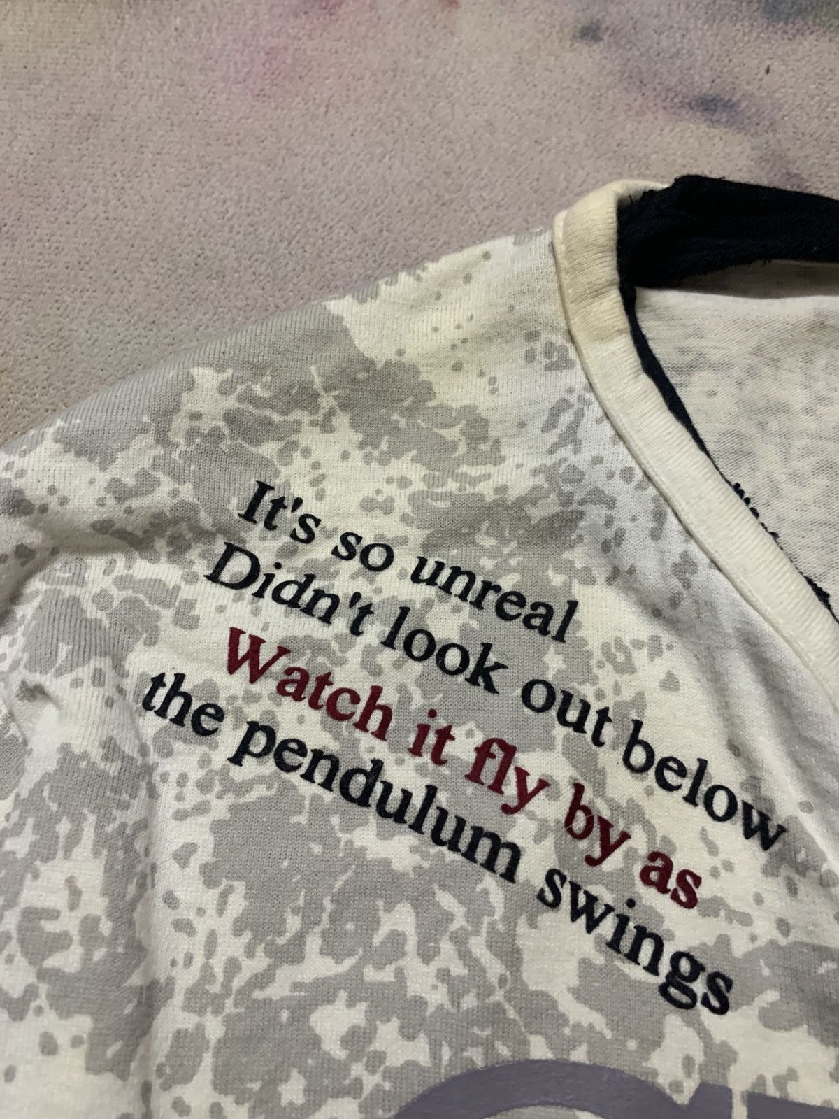 Hysteric Glamour Japanese Brand Badger Anarchy Mud Poem Double Layer Neck Size US M / EU 48-50 / 2 - 6 Thumbnail