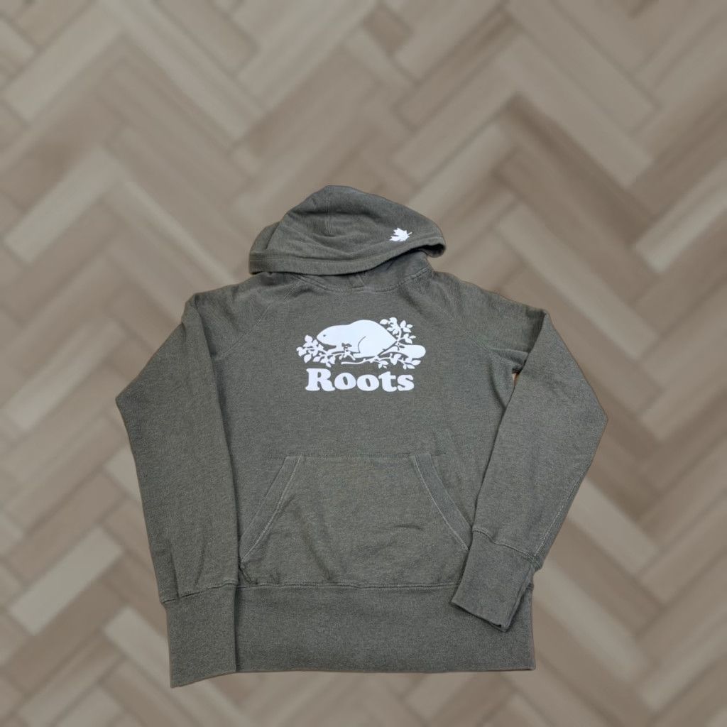 Roots Roots Canada Hoodie Womens XS Green Logo Pullover Casual Open to review? Size XS / US 0-2 / IT 36-38 - 1 Thumbnail