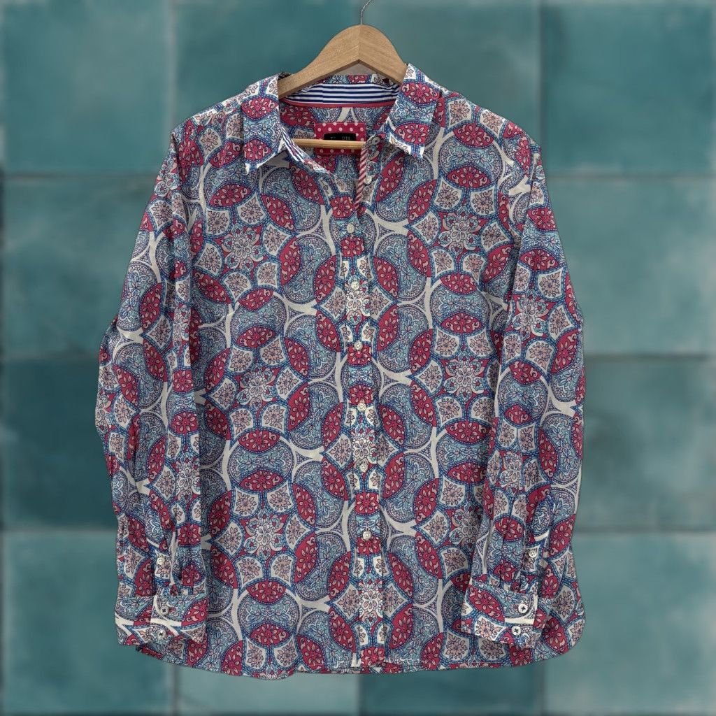 Talbots Talbots Shirt Womens M Multicolor Paisley Button-Up Long Sleeve NWT Boho Casual Size M / US 6-8 / IT 42-44 - 1 Thumbnail