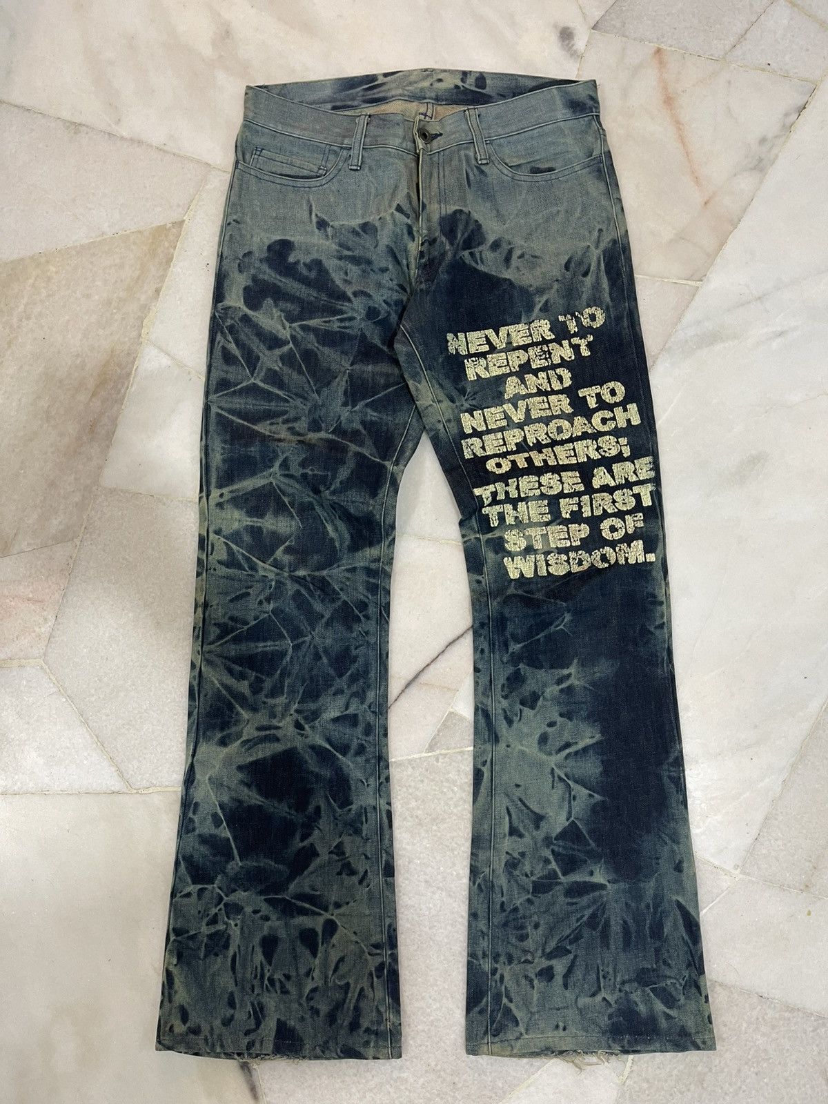If Six Was Nine 2000s Edge Rupert Flare Pants Size US 32 / EU 48 - 2 Thumbnail