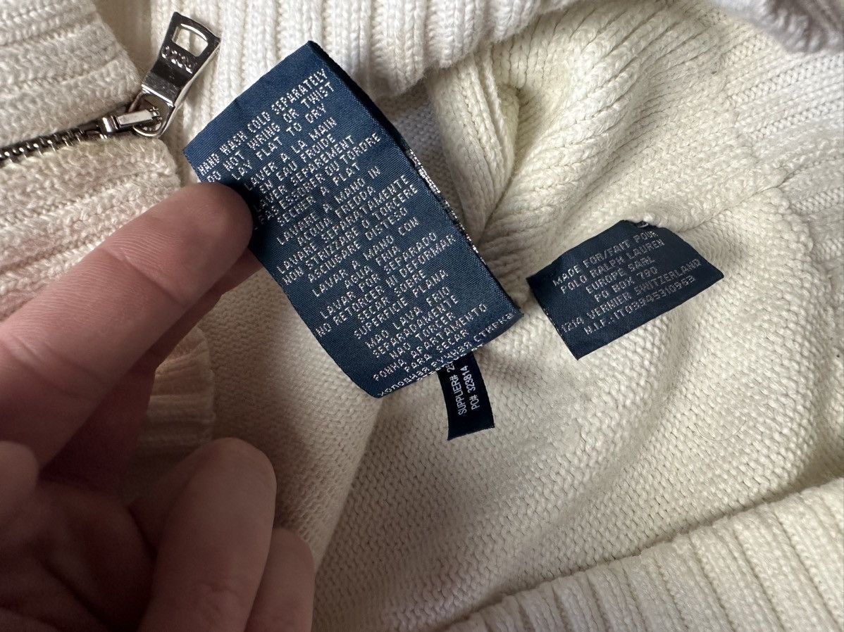 Polo Ralph Lauren × Vintage Vintage polo Ralph Lauren Knitted zip jacket logo rare Size US S / EU 44-46 / 1 - 9 Thumbnail