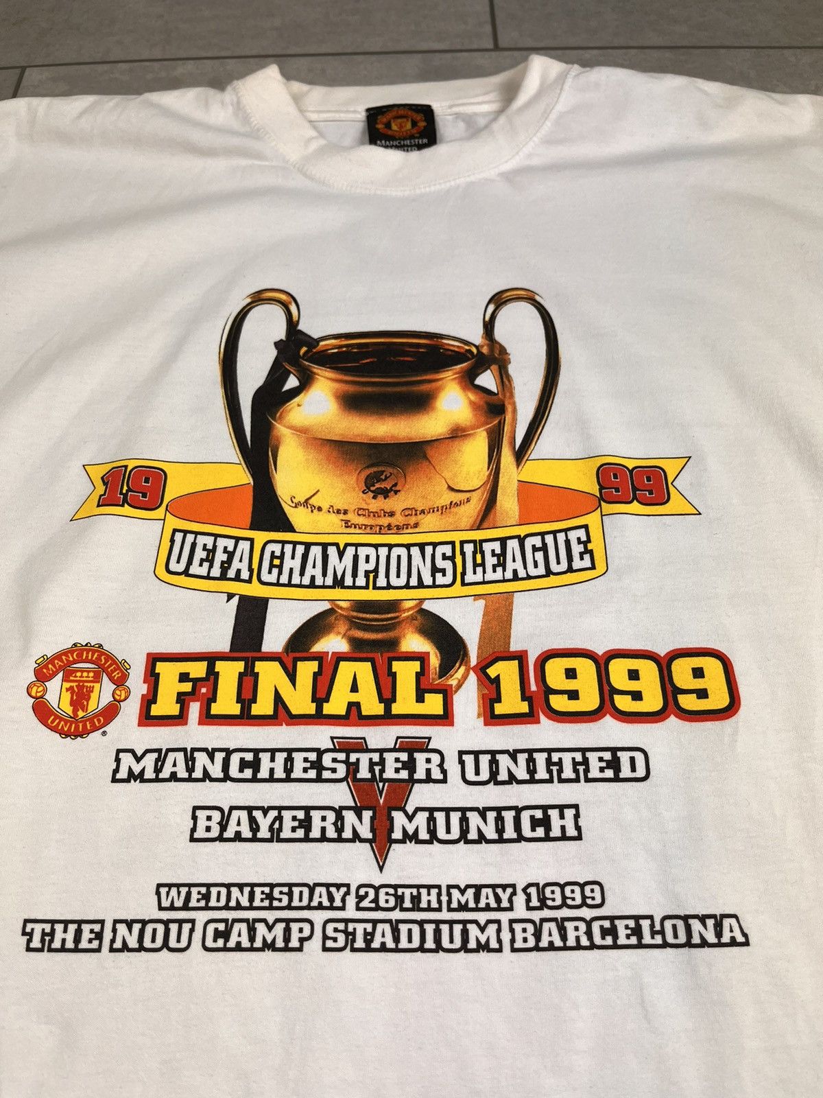 Vintage Manchester vs Bayern UEFA 1999 final Size US XL / EU 56 / 4 - 3 Thumbnail