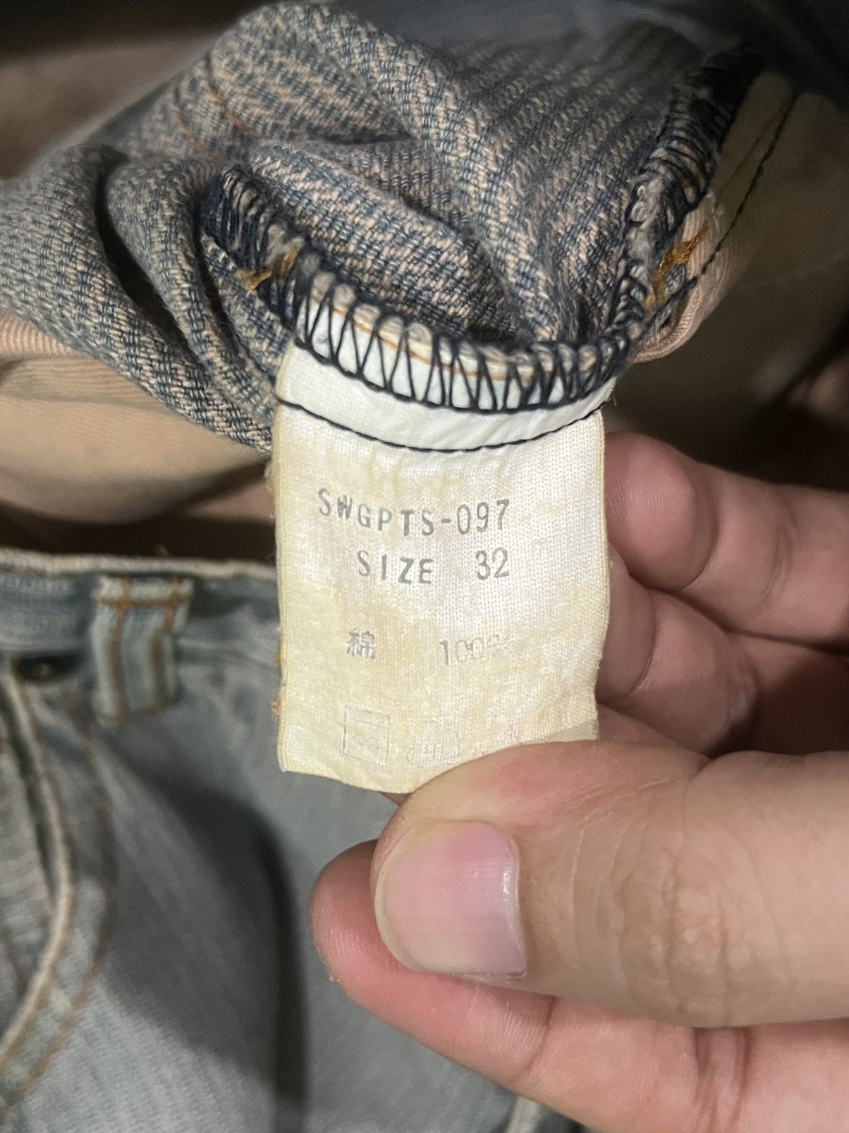 Japanese Brand × PHENOMENON × Swagger Vintage Japanese Brand Swagger Distress Stripe Straight Jean Size US 32 / EU 48 - 20 Thumbnail