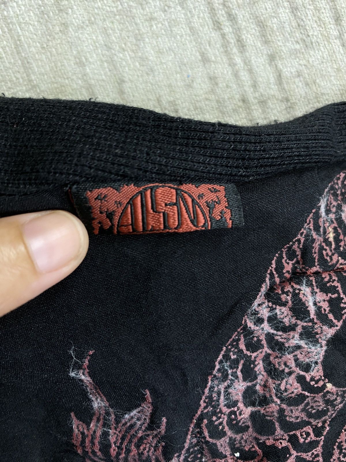 If Six Was Nine 🔥Rare Vintage Ozz Oneste Dragon Printed Bondage Punk Jacket Size XS / US 0-2 / IT 36-38 - 13 Thumbnail