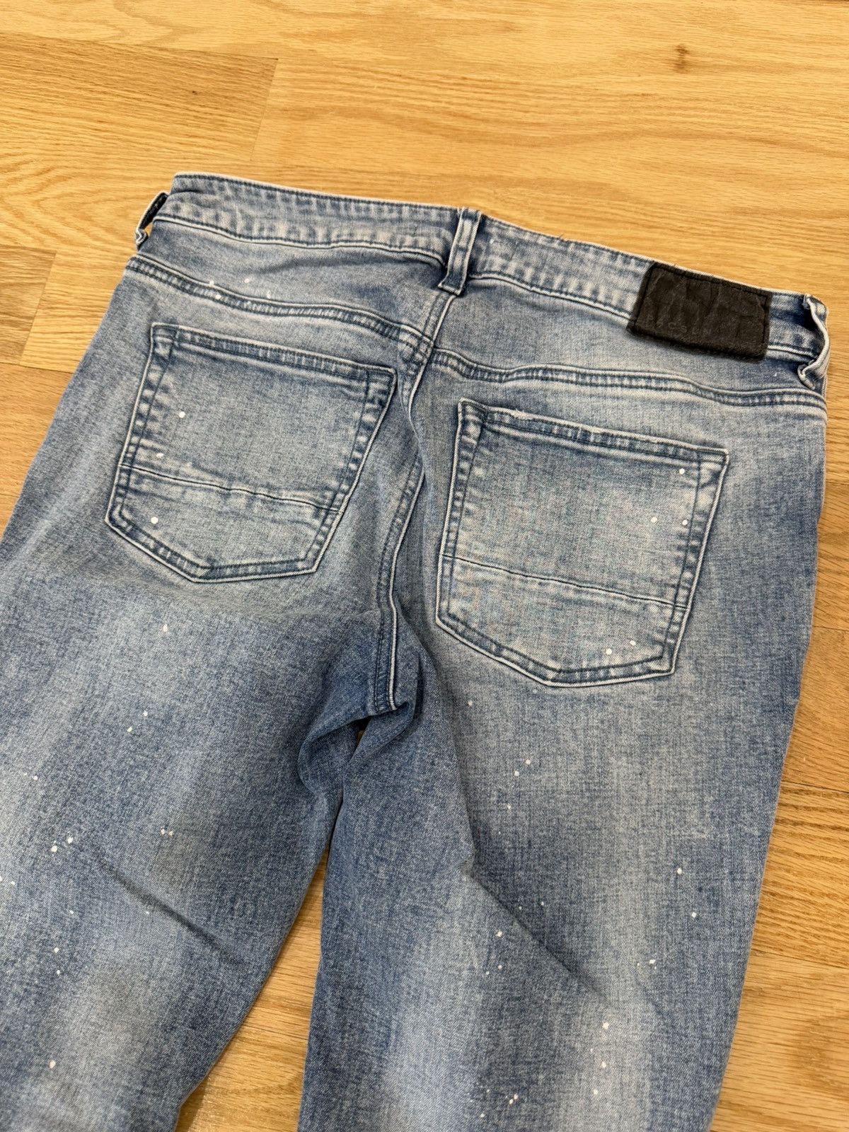 Pacsun Pacsun Paint Splatter Washed Denim Skinny Jeans Size US 30 / EU 46 - 7 Thumbnail