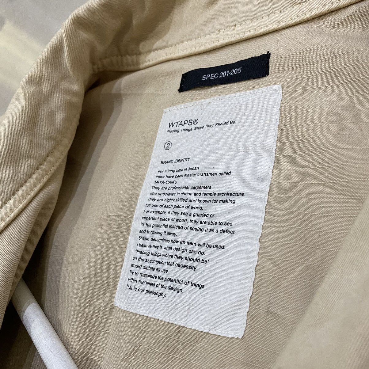Wtaps 🔥VINTAGES WTAPS M-65 SPEC 201-205 FIELD SATIN JACKET ARMY Size US S / EU 44-46 / 1 - 15 Thumbnail