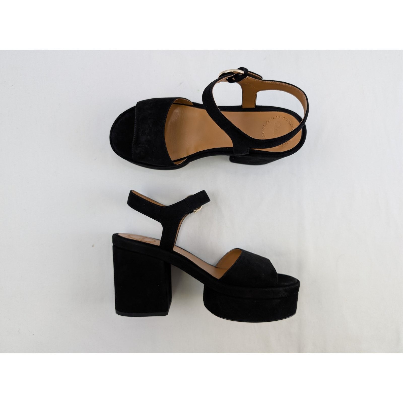 Chloe o1rshd1 Womens Sandal in Black Size US 8 / IT 38 - 1 Thumbnail