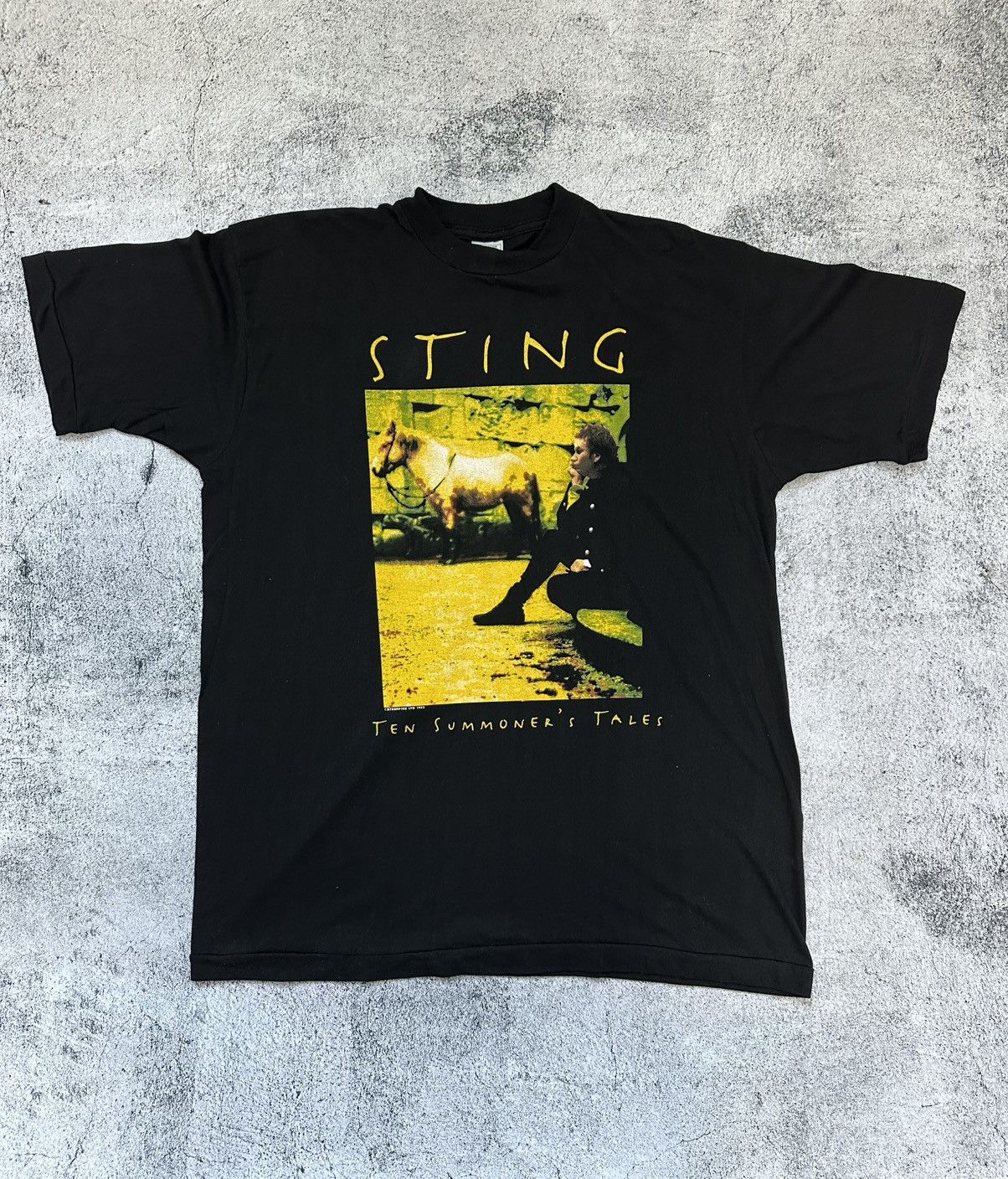 Vintage 1993 Sting T-shirt Ten Summoner's Tales World Tour
