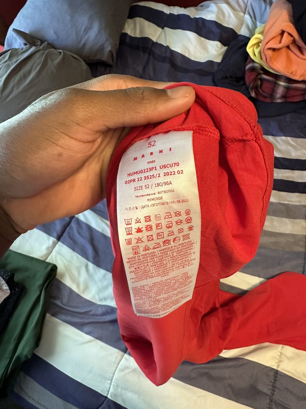 Marni Marni Logo Tee Size US L / EU 52-54 / 3 - 7 Thumbnail
