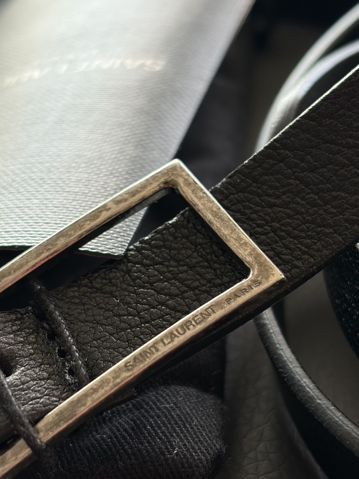 Saint Laurent Paris Saint Laurent Super Skinny Leather Vintage Belt Brand New Size 36 - 9 Thumbnail
