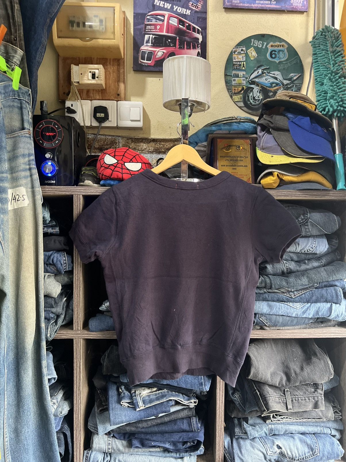 Uniqlo 🔥Rare Ines De La Fressange Uniqlo Short Sleeve Sweatshirt Size M / US 6-8 / IT 42-44 - 2 Thumbnail
