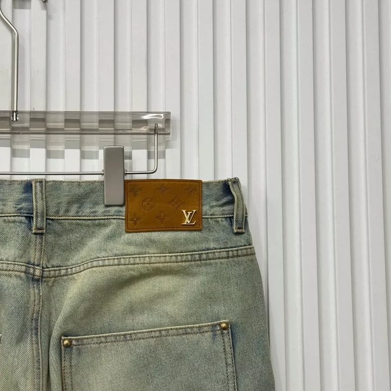 Louis Vuitton Louis Vuitton Flocked old jeans Size US 33 - 5 Thumbnail