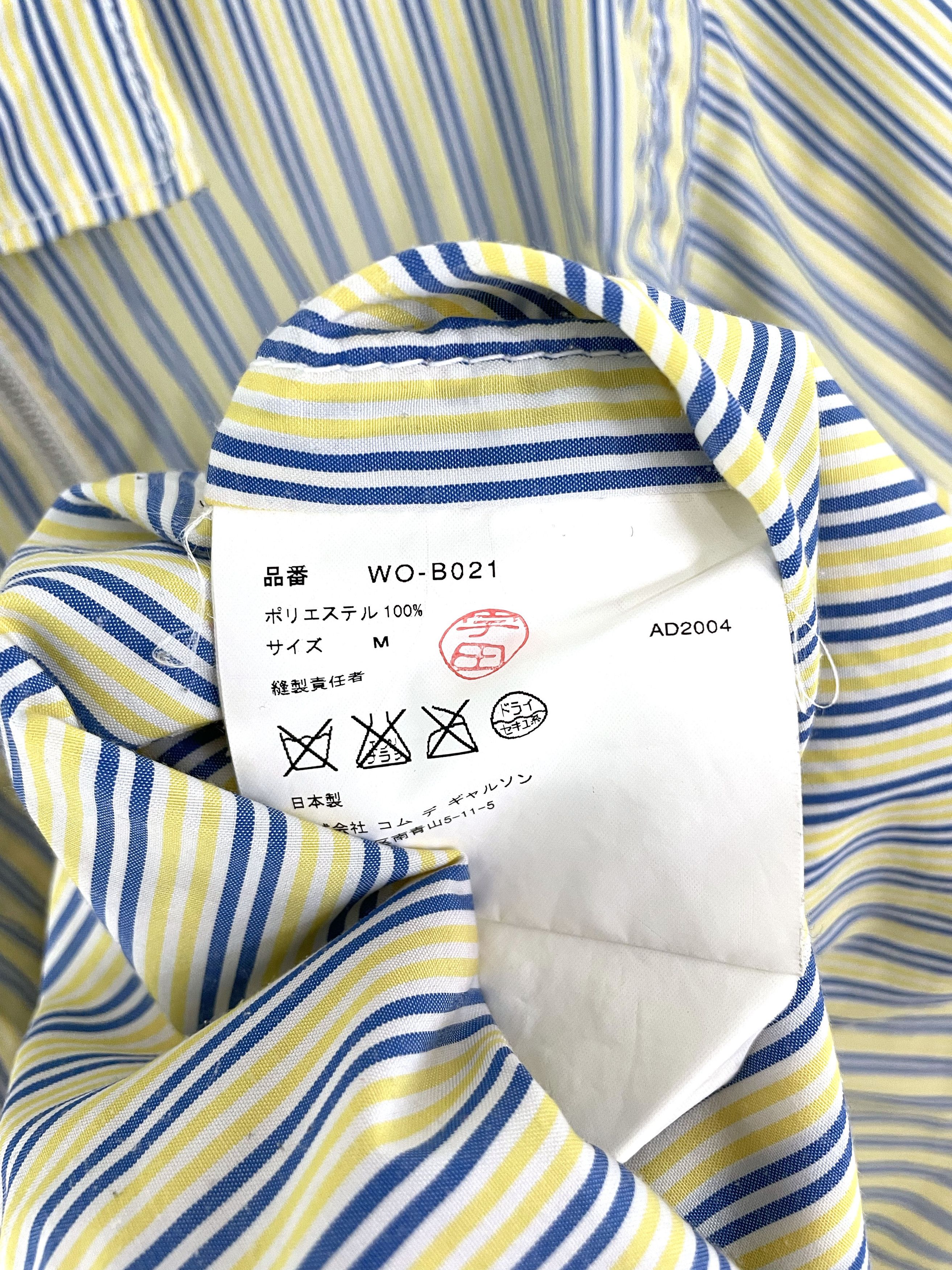 Junya Watanabe 2004 Striped Zip Shirt Size US M / EU 48-50 / 2 - 7 Thumbnail