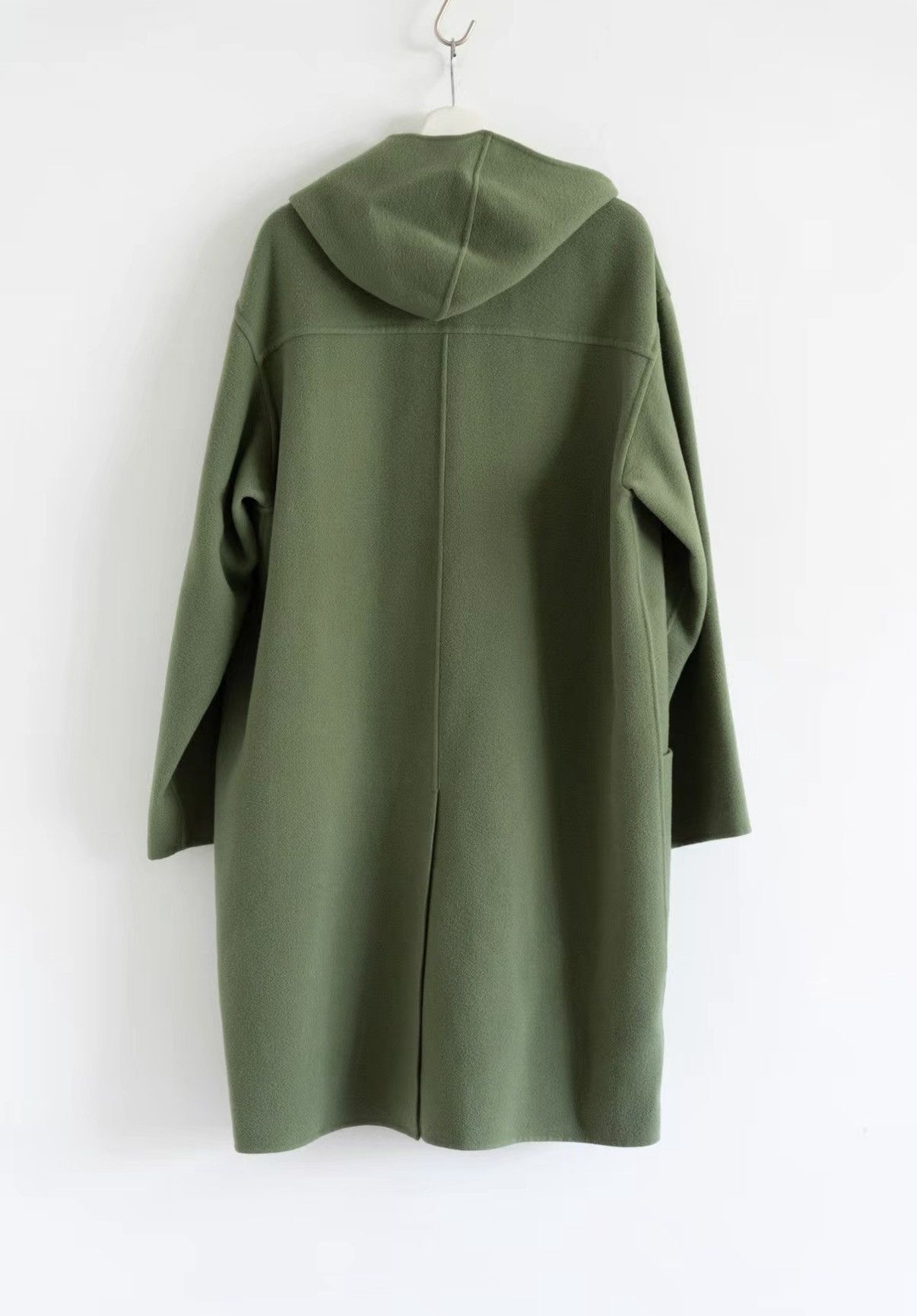 Auralee Auralee 22AW Grass Green Wool Hooded Coat J4 Size US XL / EU 56 / 4 - 2 Thumbnail