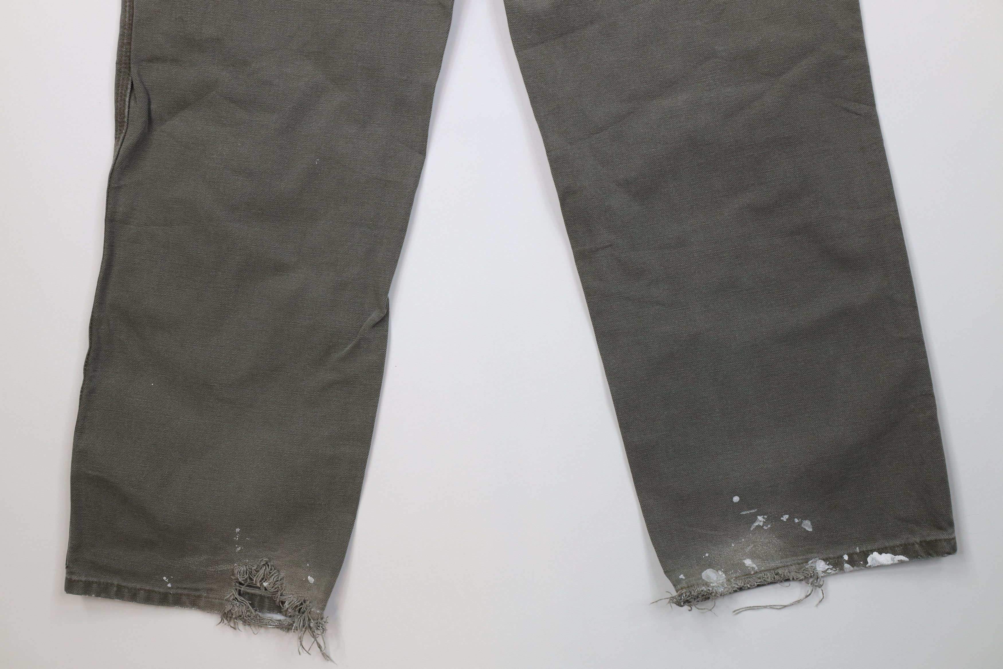 Carhartt Vintage Y2K Carhartt Relaxed Dungaree Wide Leg Pants Green Size US 34 / EU 50 - 14 Thumbnail