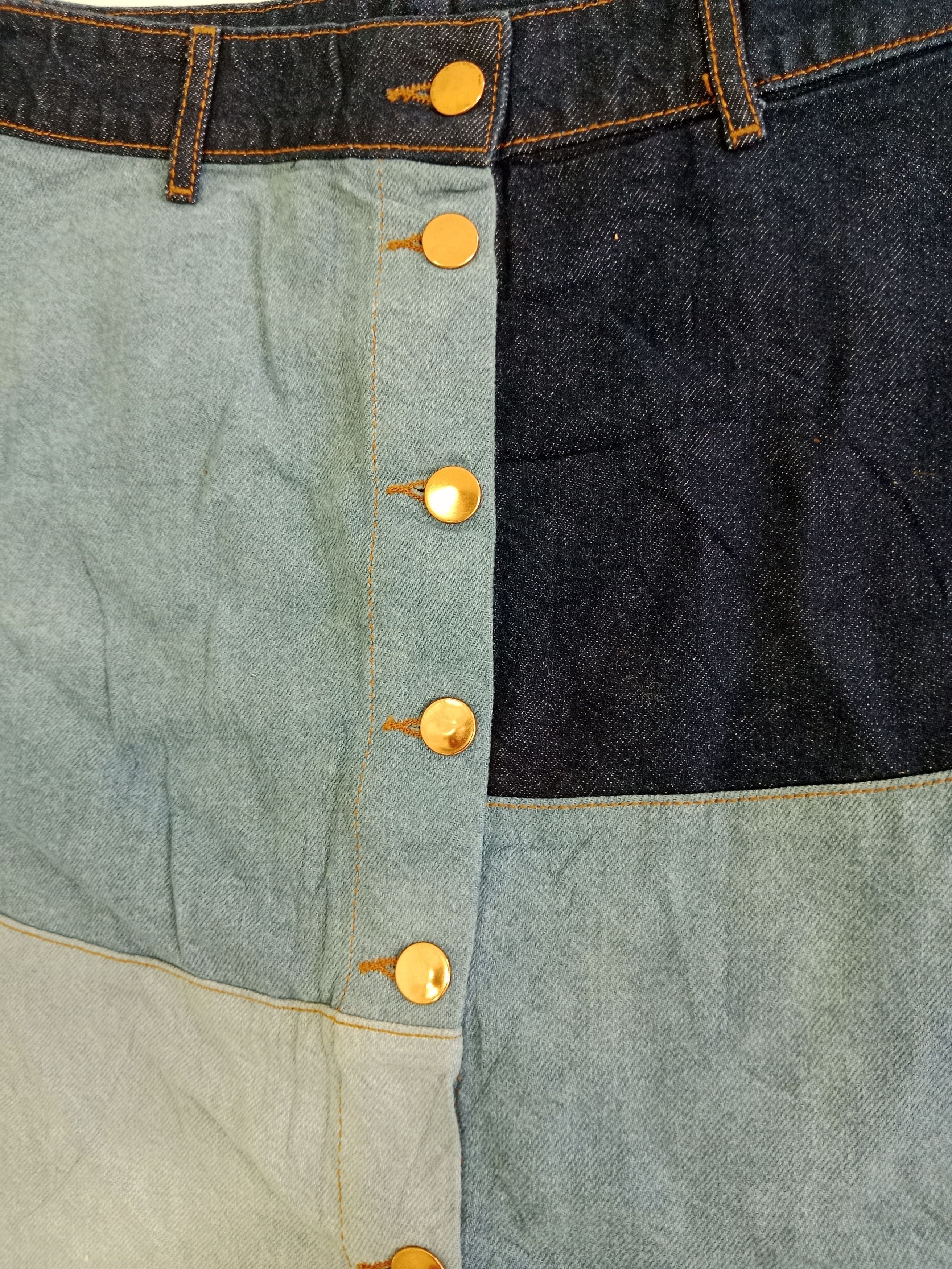 H&M Divided H&M Denim Skirts Patchwork Style Size 31" - 6 Thumbnail