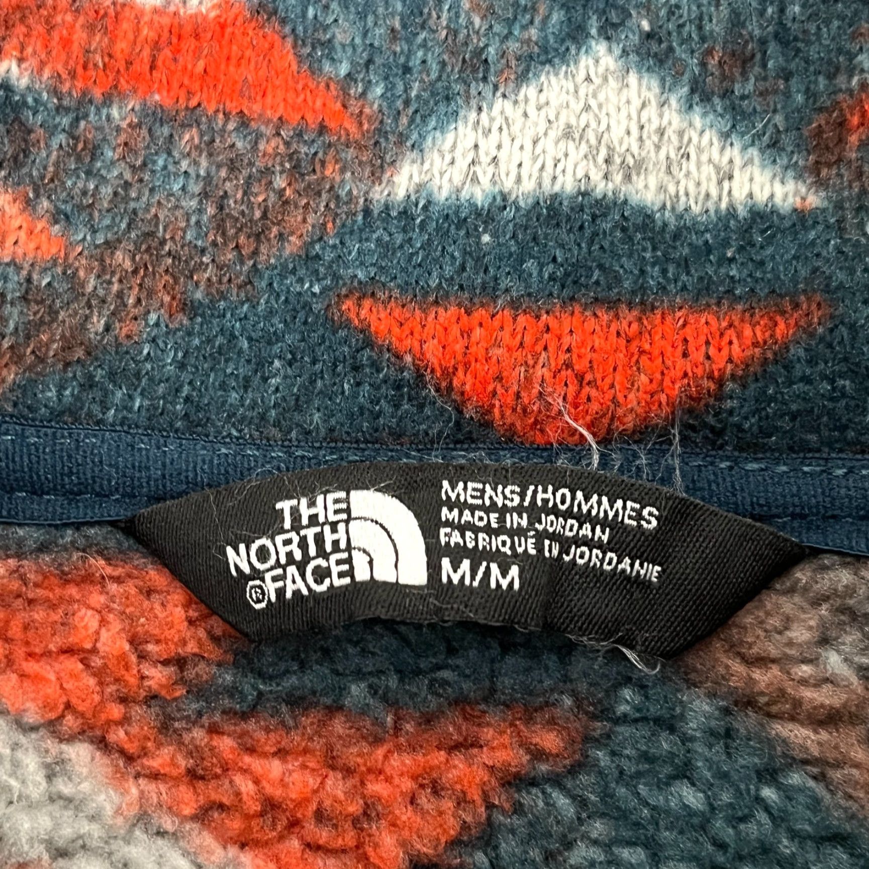 The North Face The North Face Sweater Mens M Aztec Southwestern 1/2 Zip Pullover Fleece Orange Geometric Multicolor Size US M / EU 48-50 / 2 - 3 Thumbnail