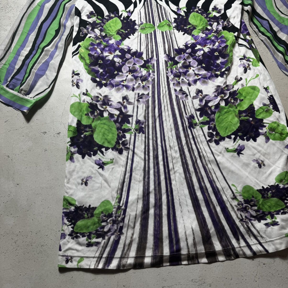 Just Cavalli × Roberto Cavalli vintage class roberto cavalli silk dress flowers print Size XL / US 12-14 / IT 48-50 - 4 Thumbnail