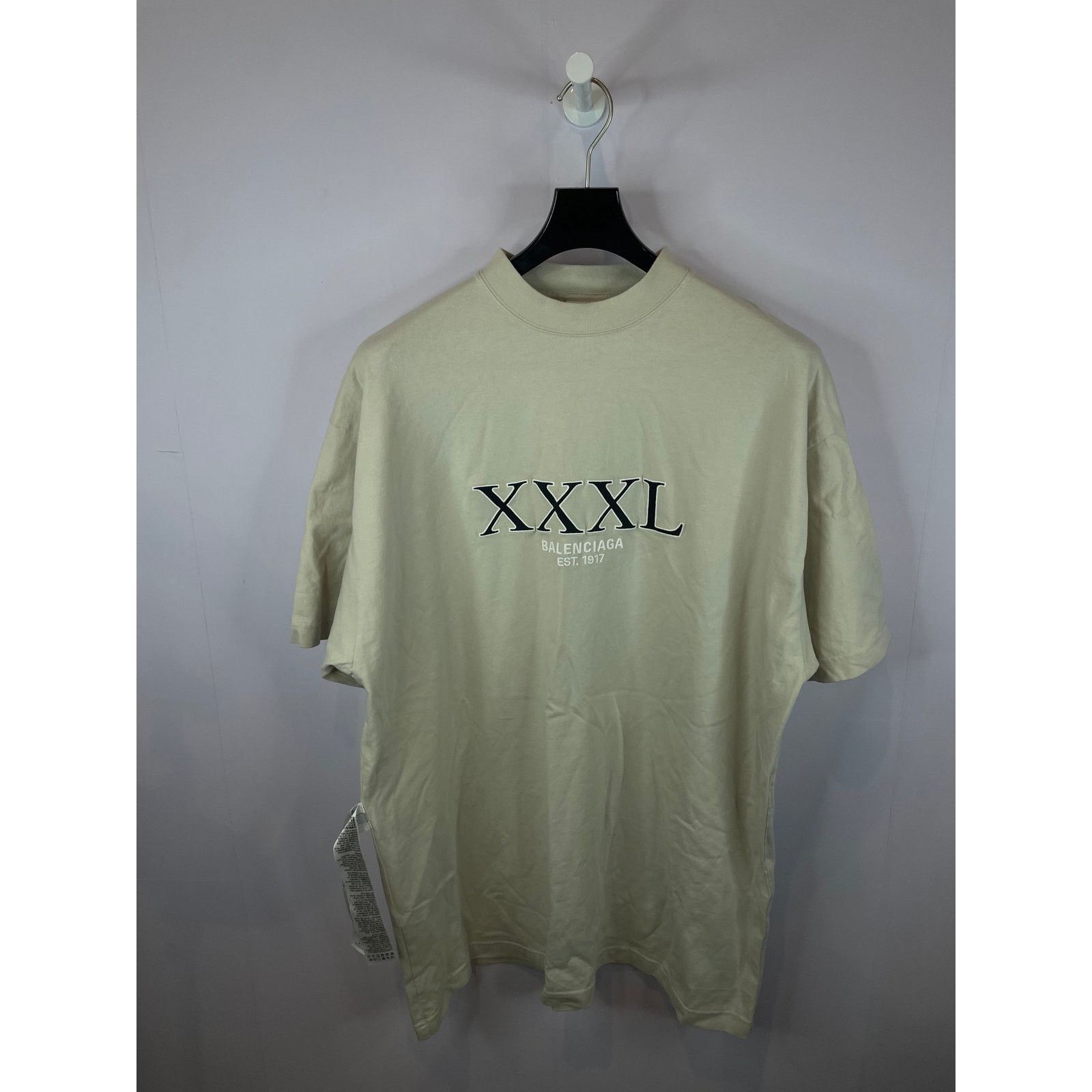 Balenciaga Balenciaga XXXL Tee Beige Black New With Tags Small Size US S / EU 44-46 / 1 - 2 Thumbnail