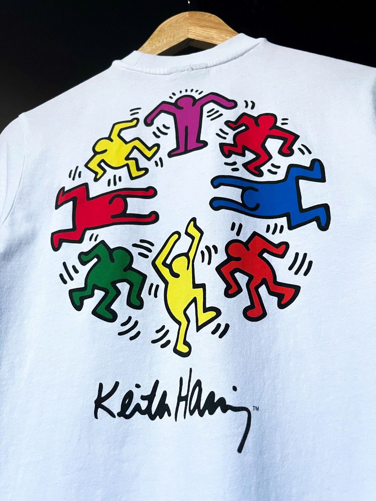 Keith Haring Vintage Keith Haring Dance Circle T-Shirt Size US XS / EU 42 / 0 - 1 Thumbnail