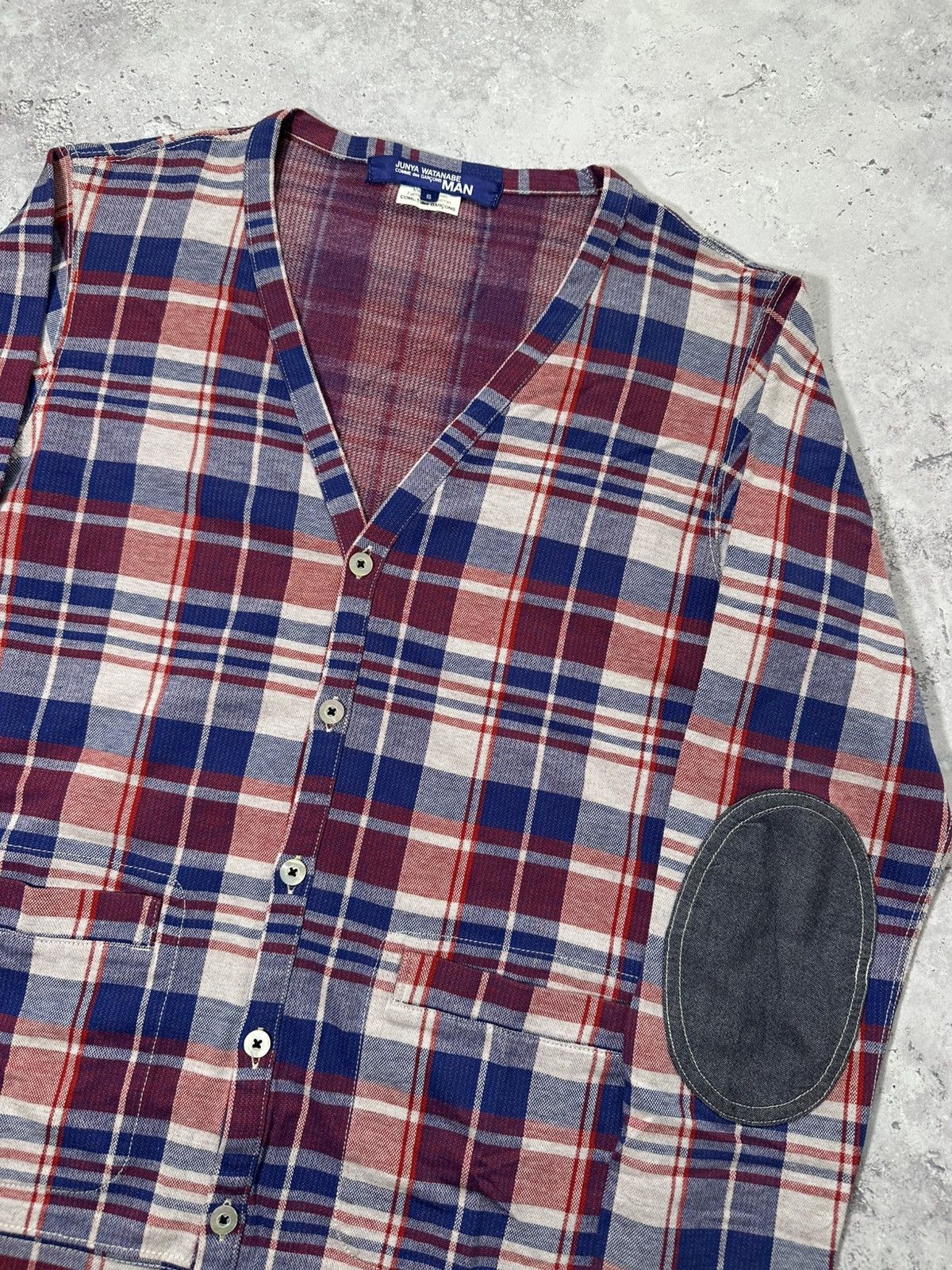 Junya Watanabe Junya Watanabe MAN Comme des Garçons 2012 Plaid Cardigan Size US S / EU 44-46 / 1 - 3 Thumbnail