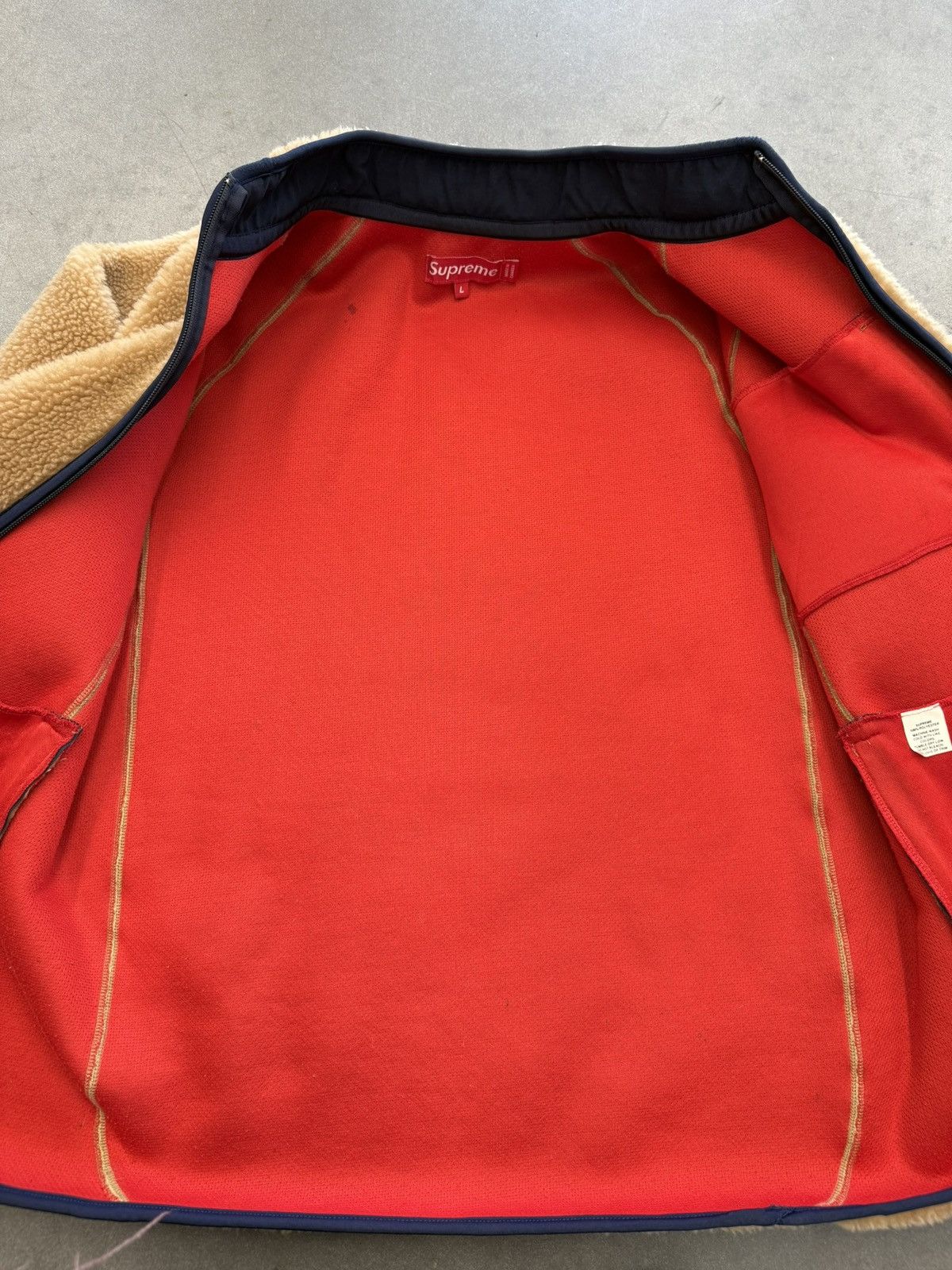 Supreme 2000 Vintage Supreme Thick Fleece Full-Zip Jacket Size US L / EU 52-54 / 3 - 7 Thumbnail