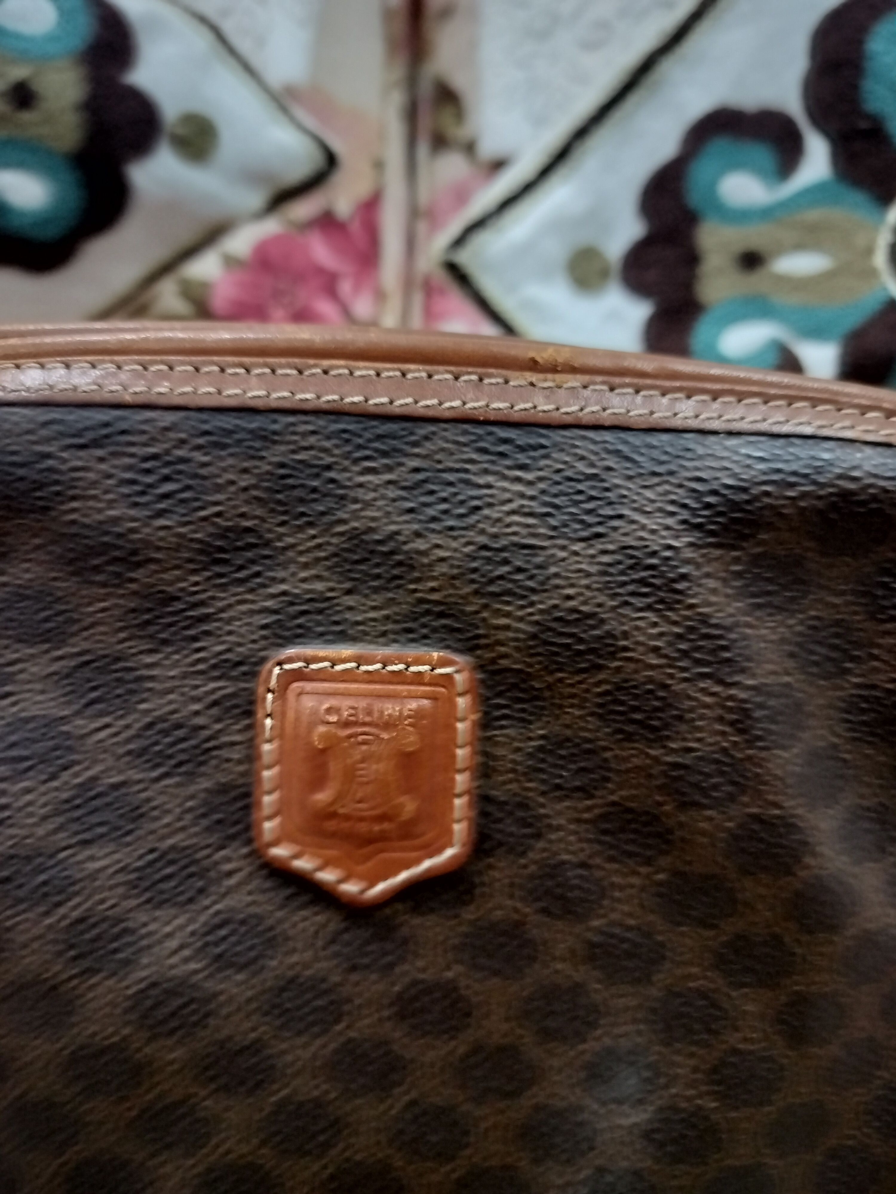 Celine Vintage Celine Paris Macadam Cosmetic Pouch Size ONE SIZE - 2 Thumbnail
