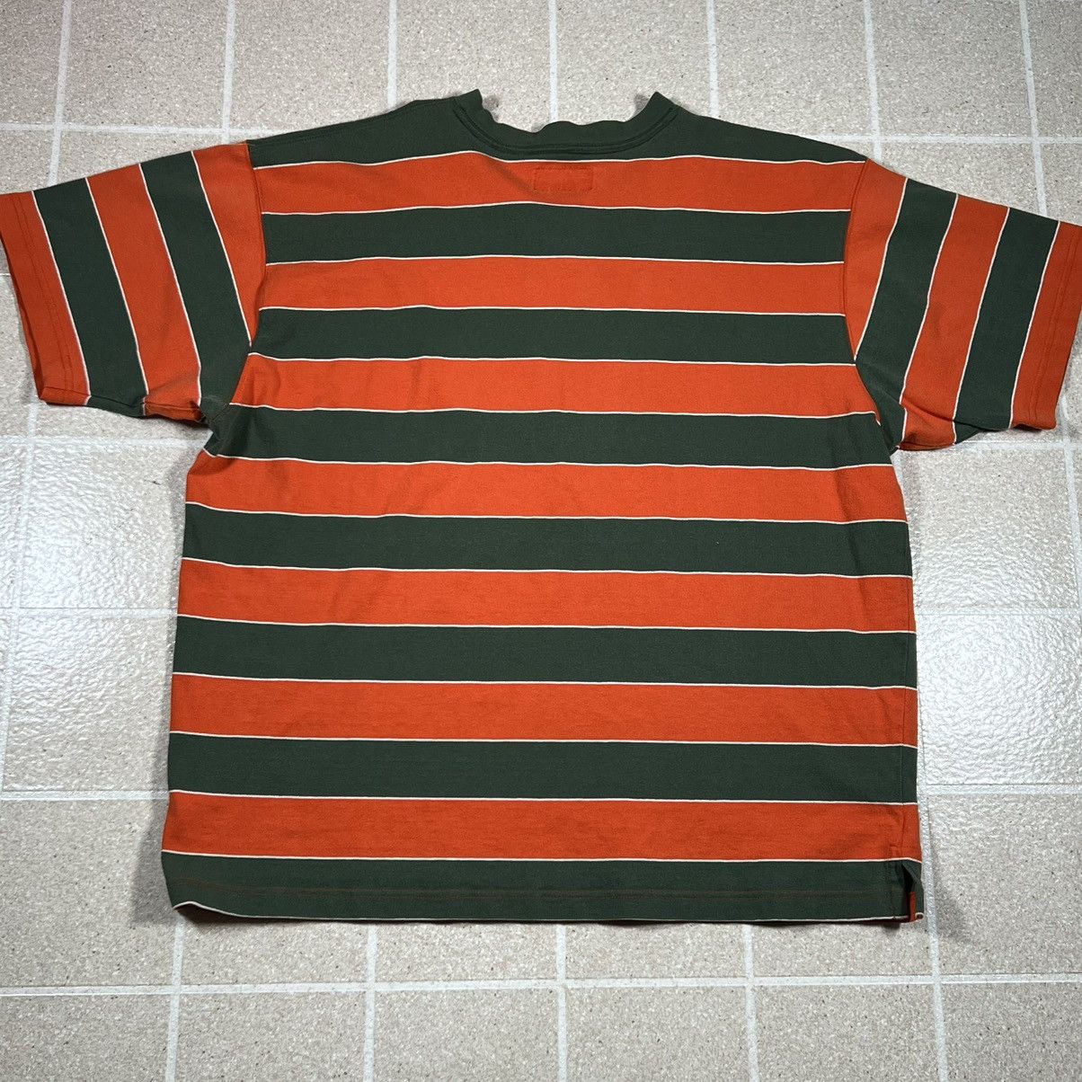 Abercrombie & Fitch × Vintage Vintage ABERCROMBIE & FITCH T Shirt Green Orange Striped Size US XL / EU 56 / 4 - 3 Thumbnail