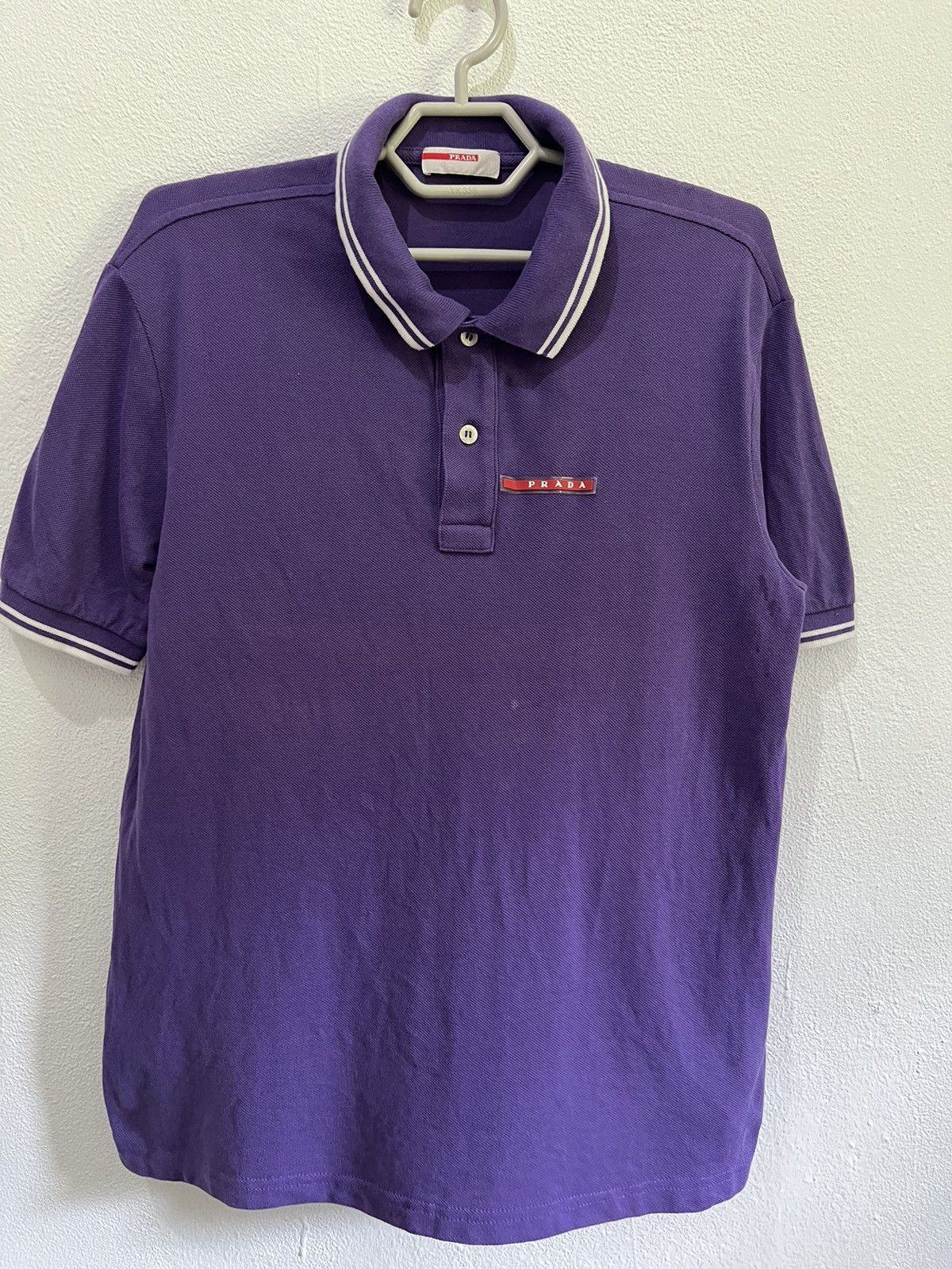 Pre-owned Prada Polo Shirt In Purple