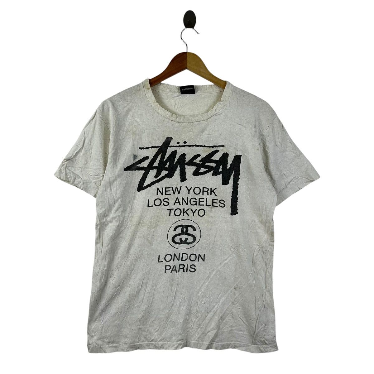 Stussy Vintage Stüssy New York Los Angeles Tokyo London Paris Size US S / EU 44-46 / 1 - 1 Thumbnail