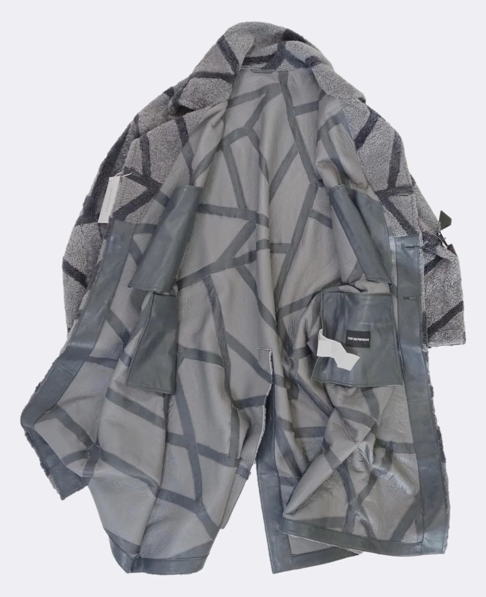 Emporio Armani Emporio Armani Reverse Shearling Leather Coat $2820 Size US M / EU 48-50 / 2 - 7 Thumbnail