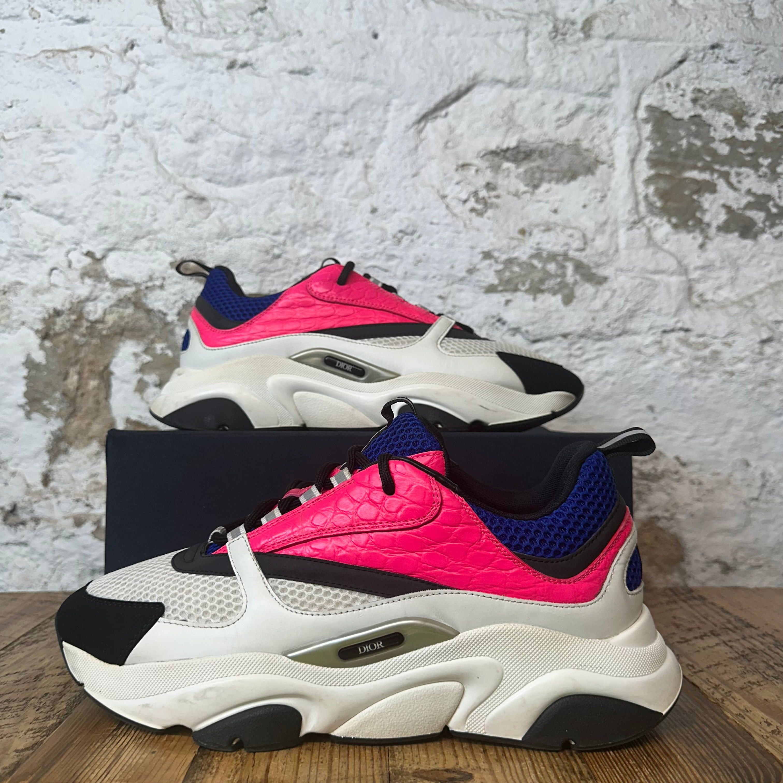 Dior Dior B22 Croc Pink Blue White Sneaker Sz 12 (45) Size US 12 / EU 45 - 1 Thumbnail