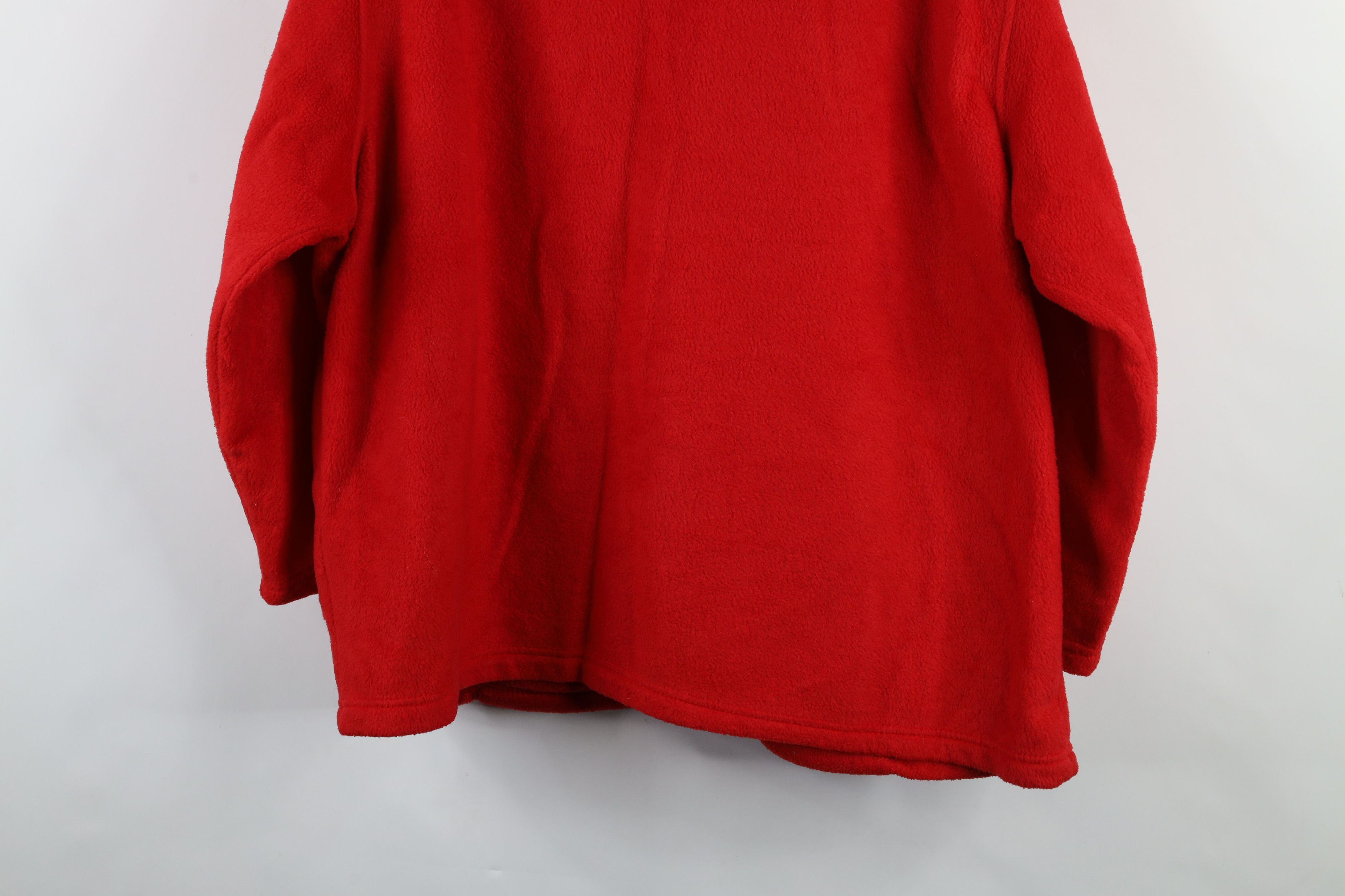 Disney × Vintage Vintage 90s Disney Mickey Mouse Full Zip Fleece Hoodie Red Size 3XL / US 20-22 - 14 Thumbnail