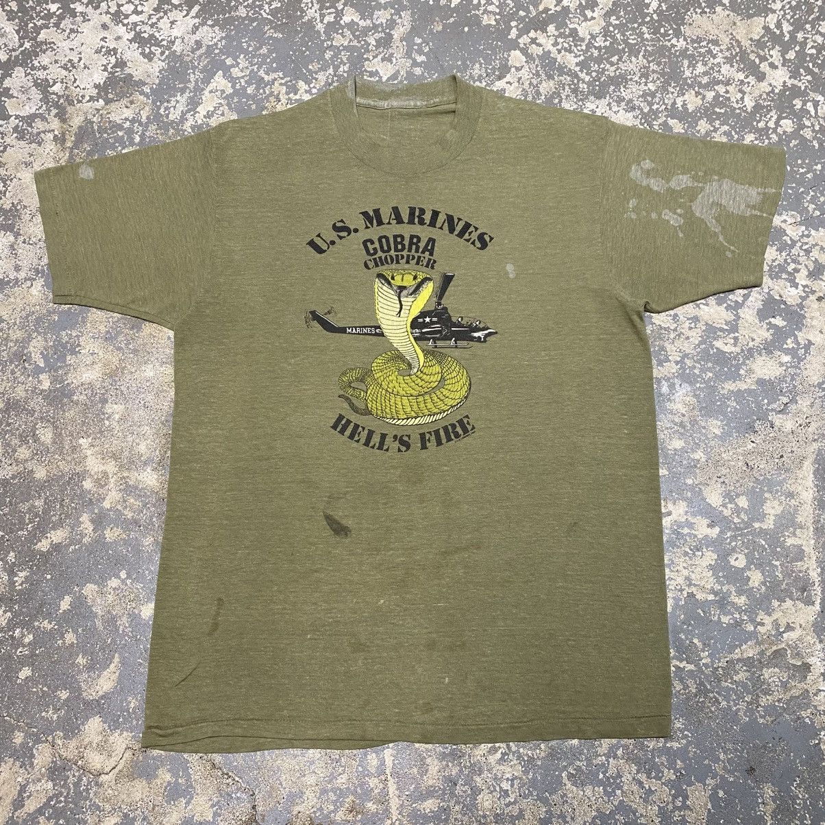 Japanese Brand × Vintage Vintage Marines Cobra Chopper Helicopter United St Military Size US S / EU 44-46 / 1 - 1 Thumbnail