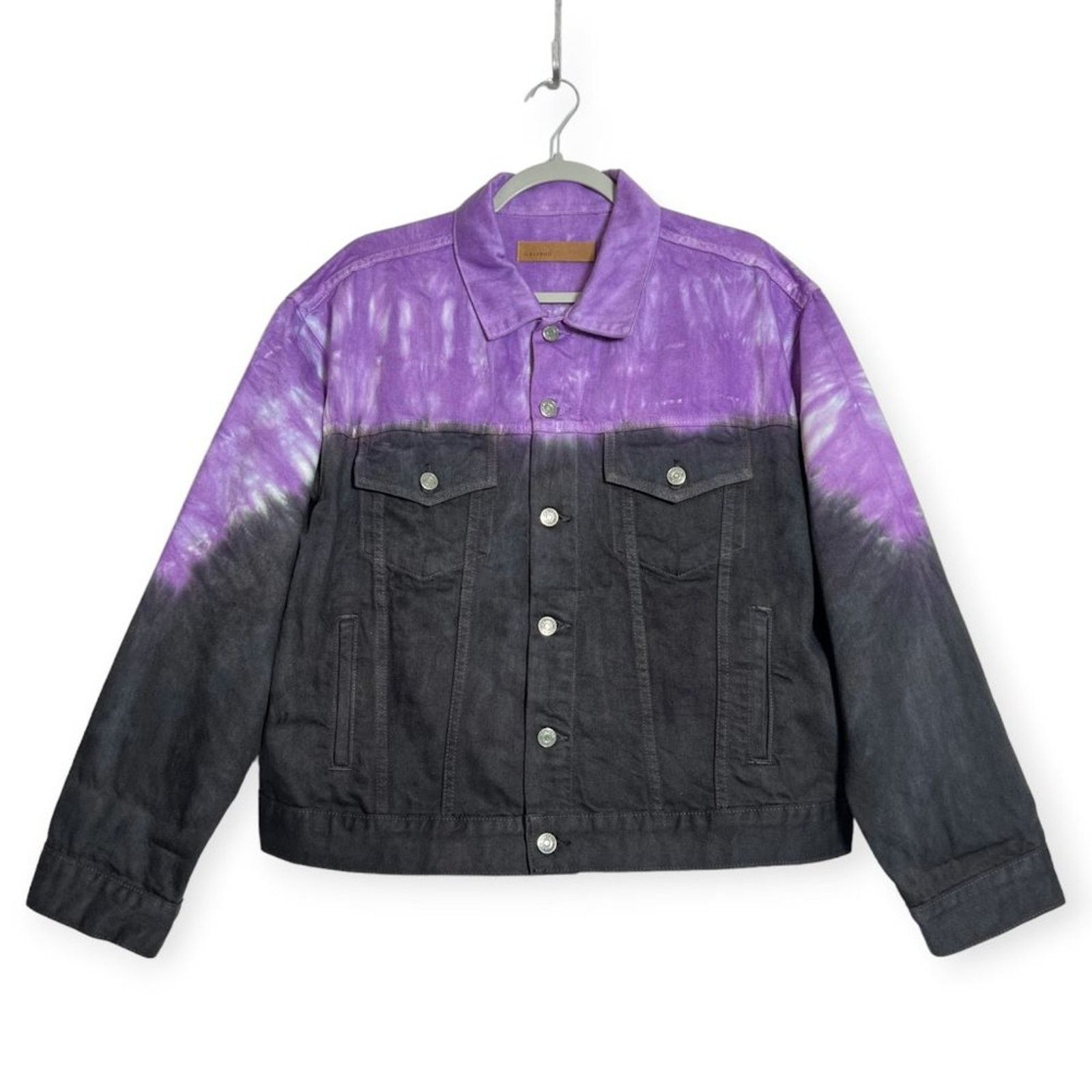GRLFRND GRLFRND Kim Purple Tie Dye Denim Jean Jacket Size L Size L / US 10 / IT 46 - 1 Thumbnail